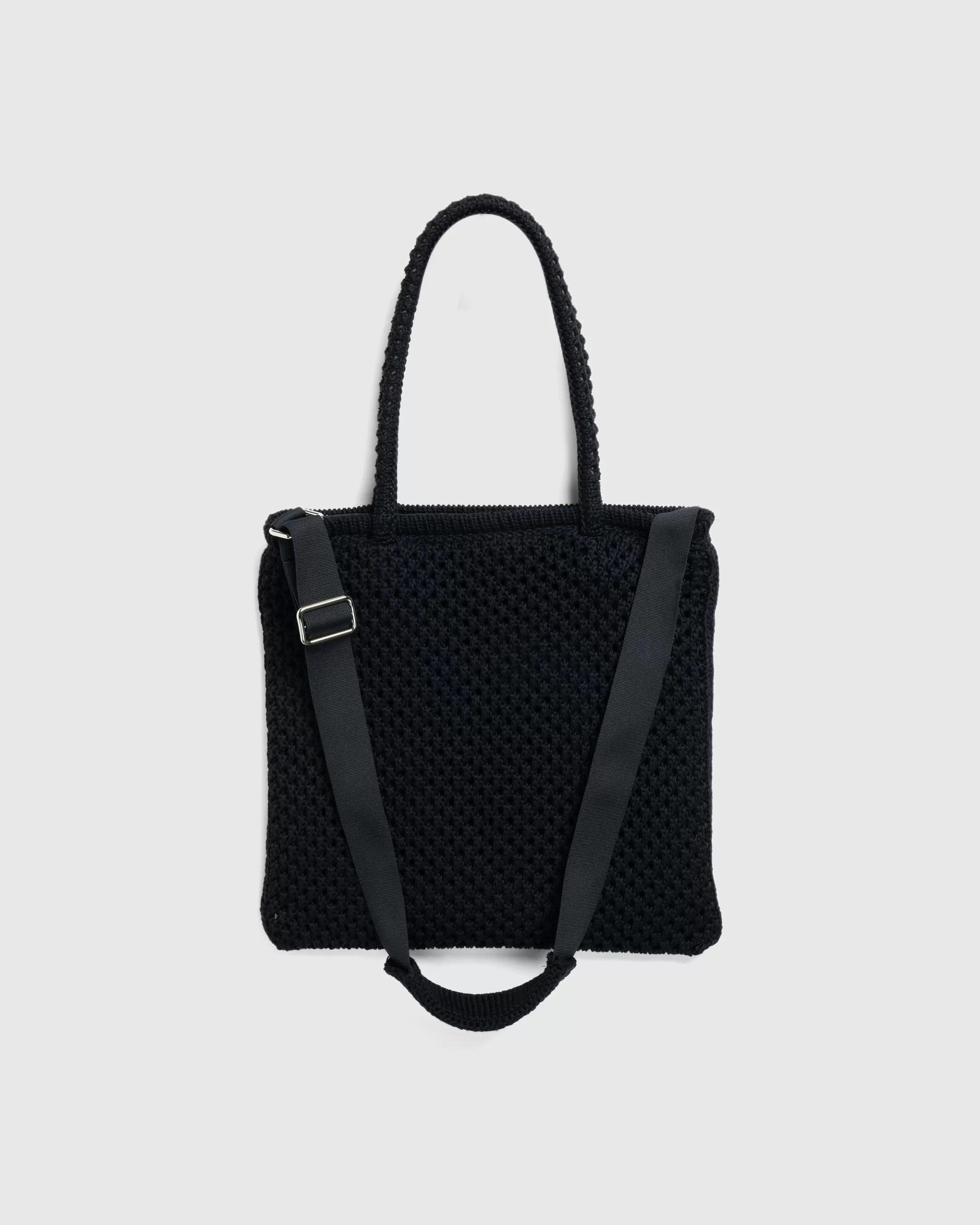 Cheap SSU Knitted Mesh Work Tote black