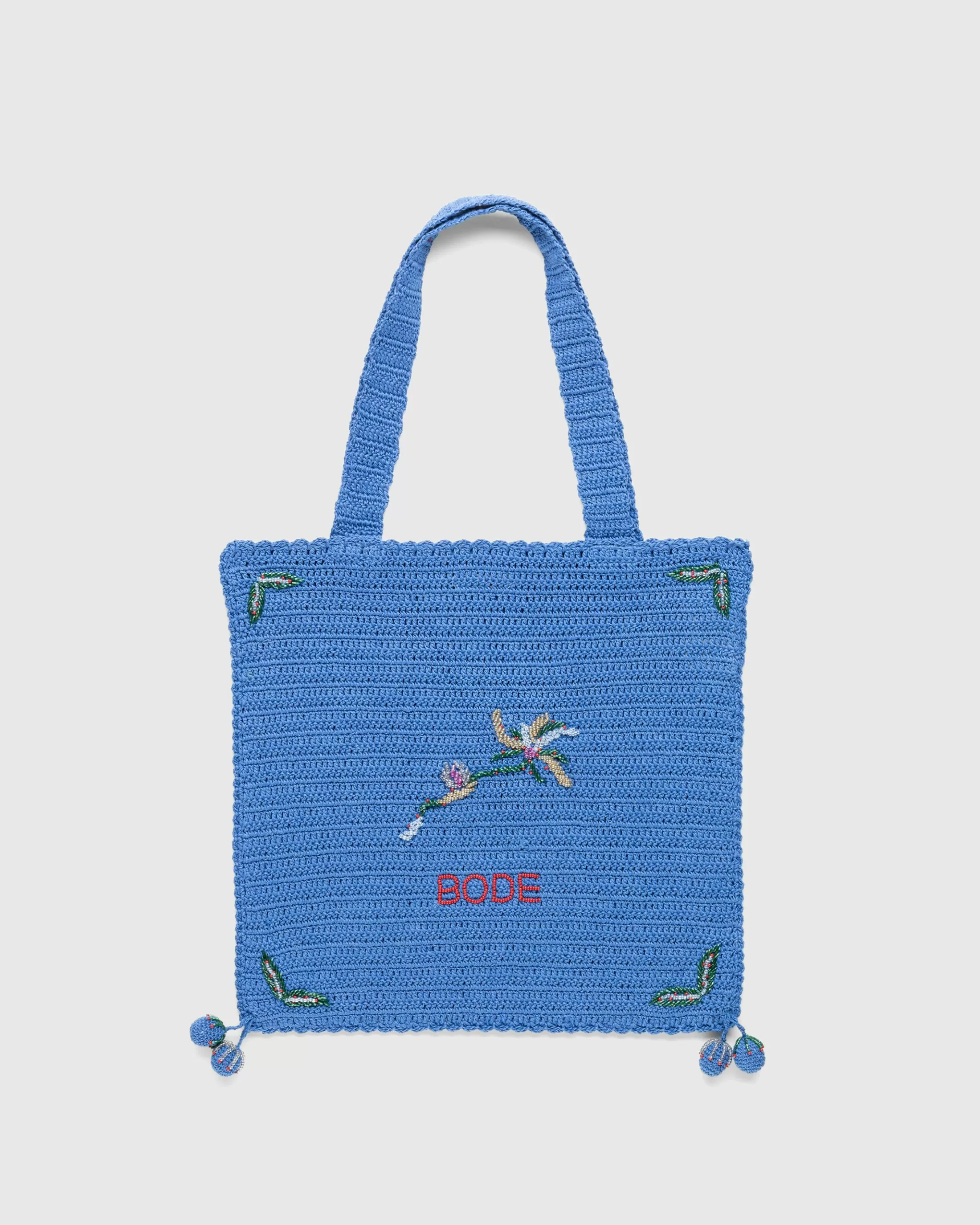 Hot Bode Laurel Crochet Tote blue