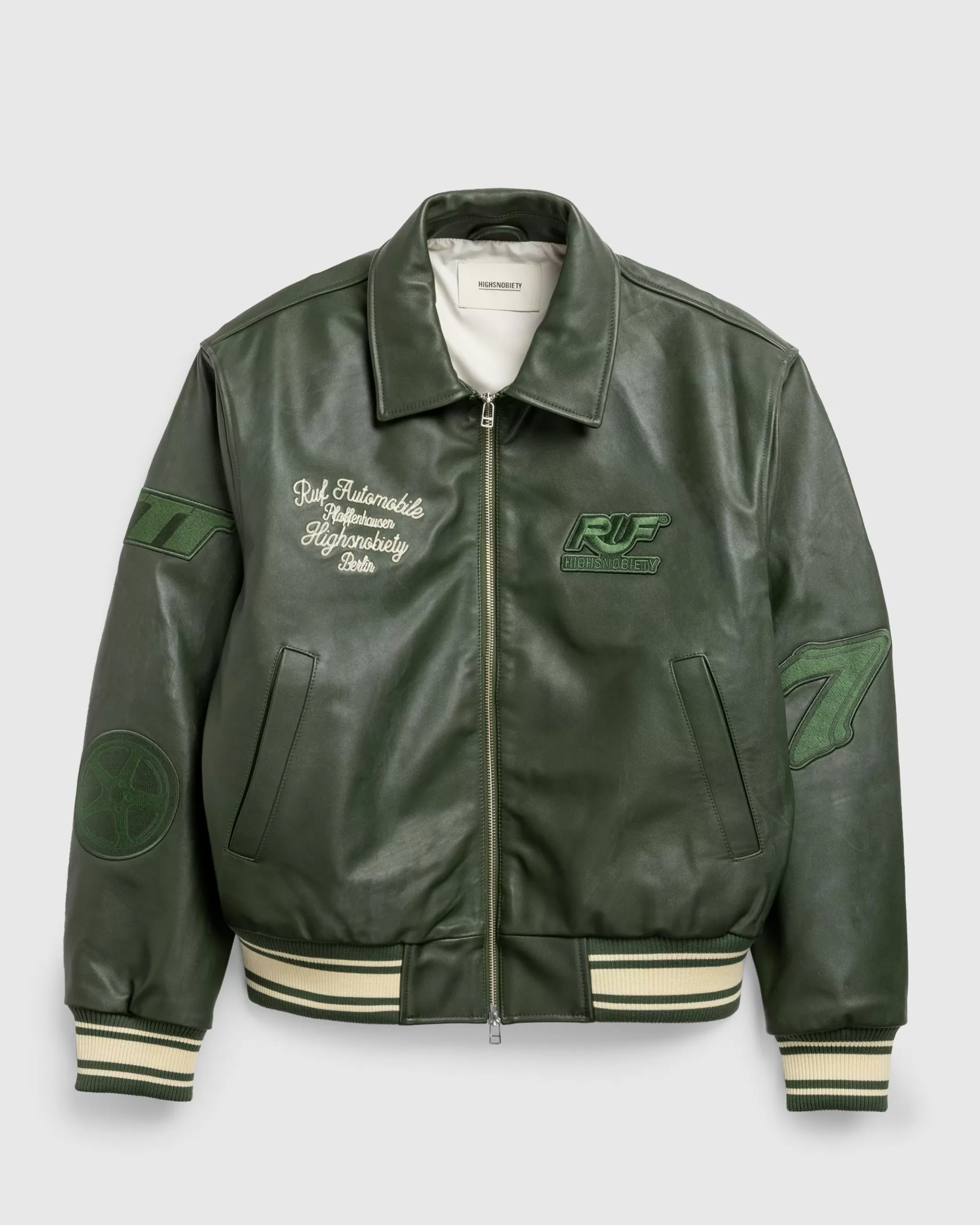 Cheap RUF Leather Bomber green