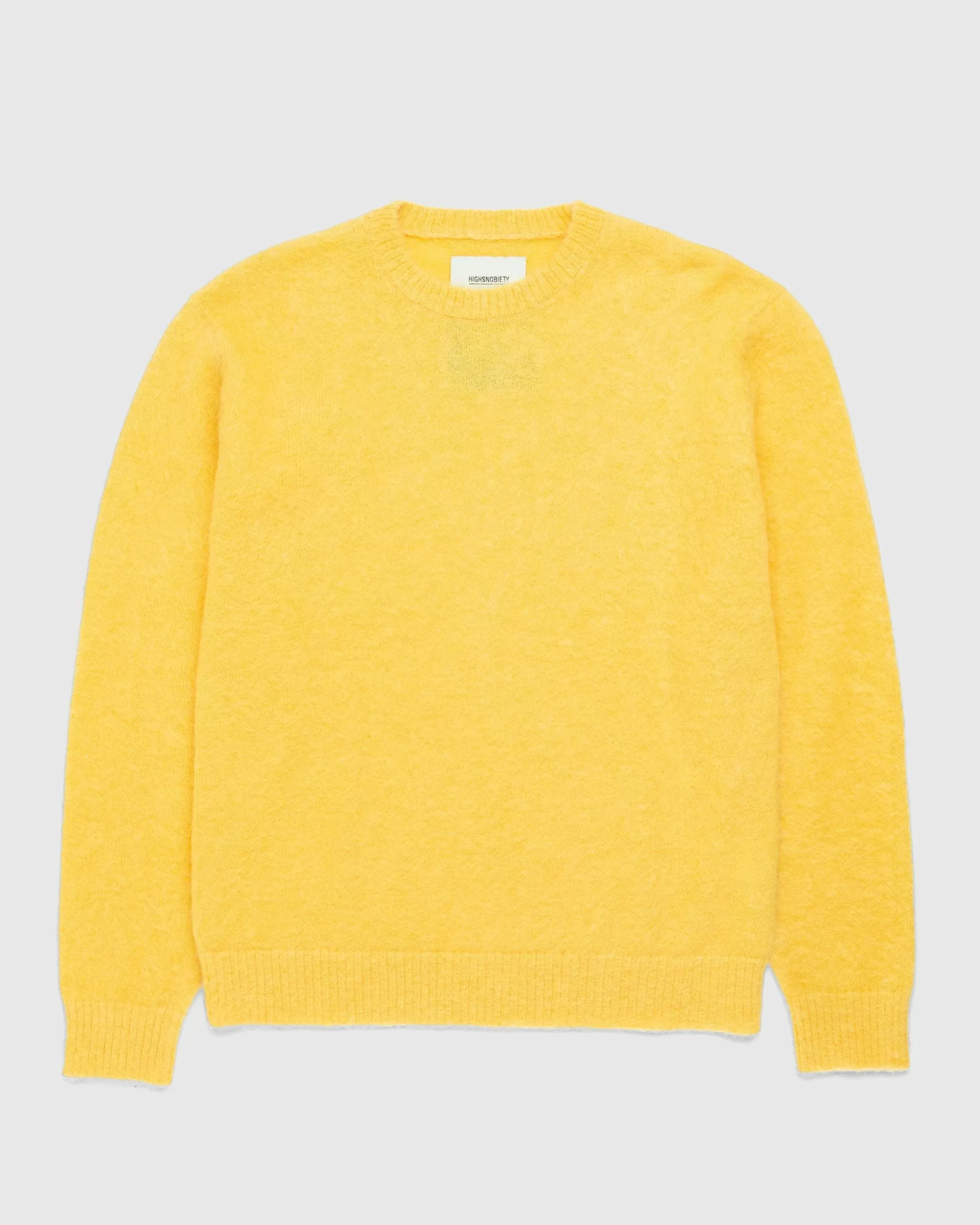 Hot Highsnobiety Light Alpaca Crew Sweater yellow