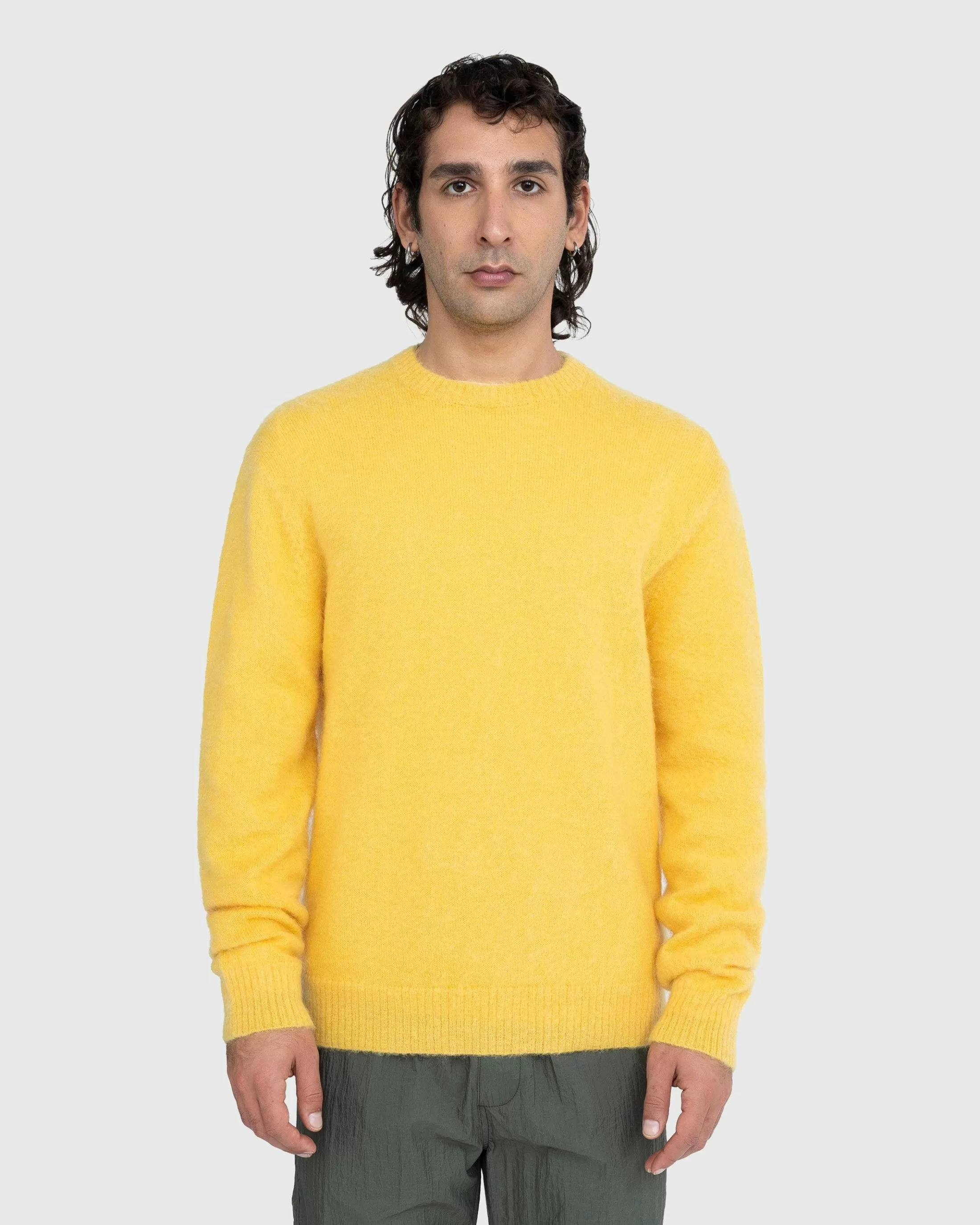 Hot Highsnobiety Light Alpaca Crew Sweater yellow