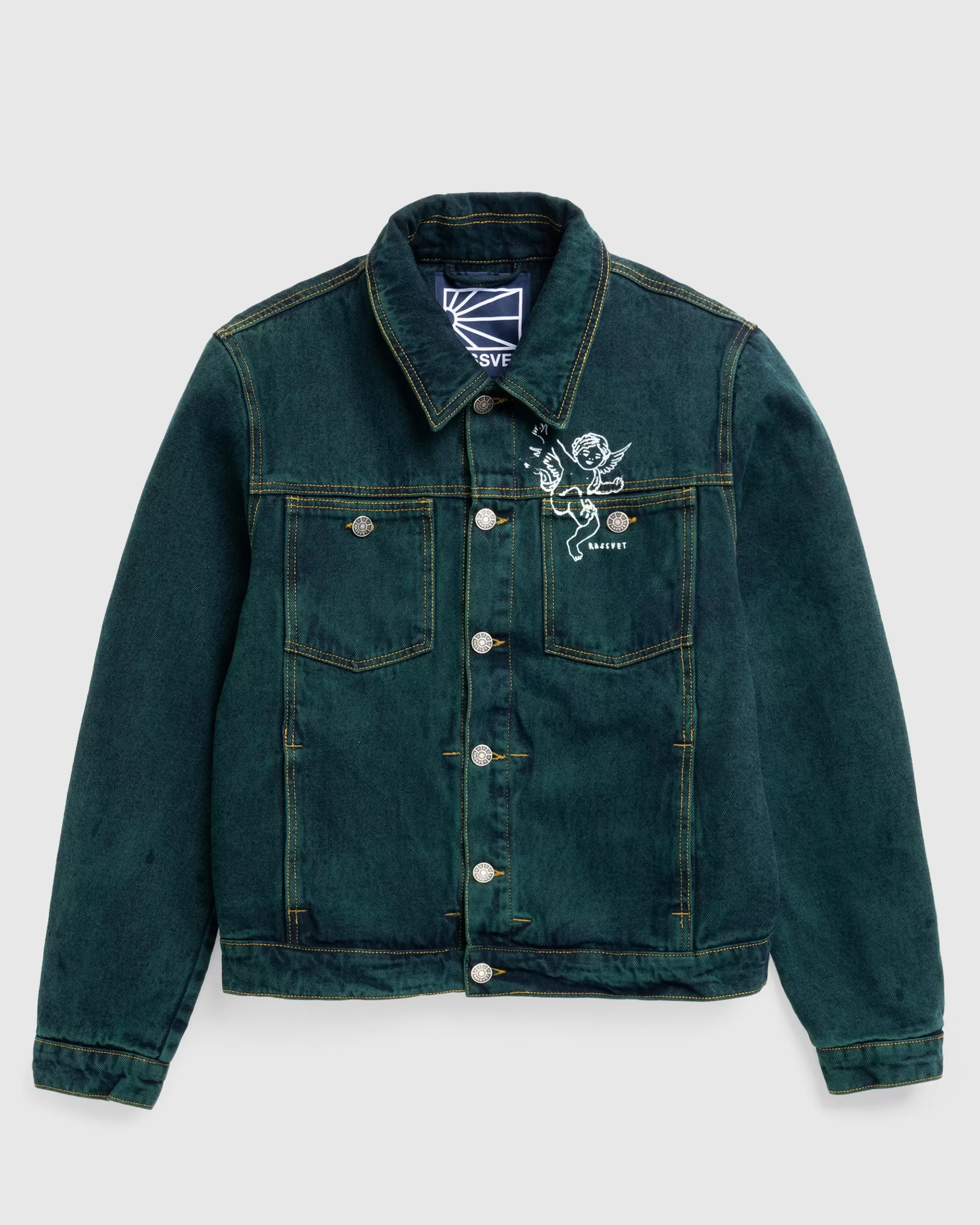 Hot Rassvet Lined Denim Jacket Woven green