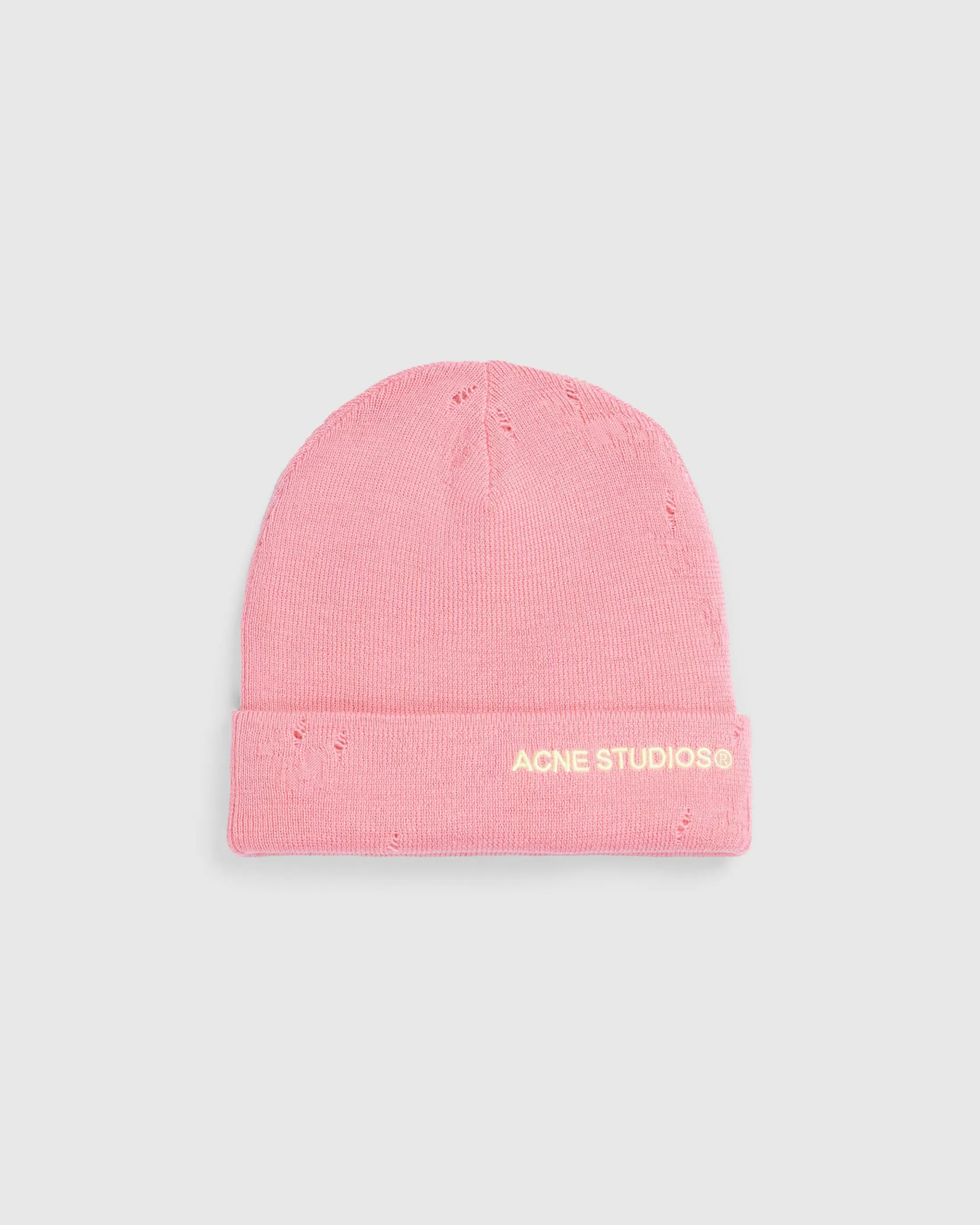 Clearance Acne Studios Logo Beanie pink