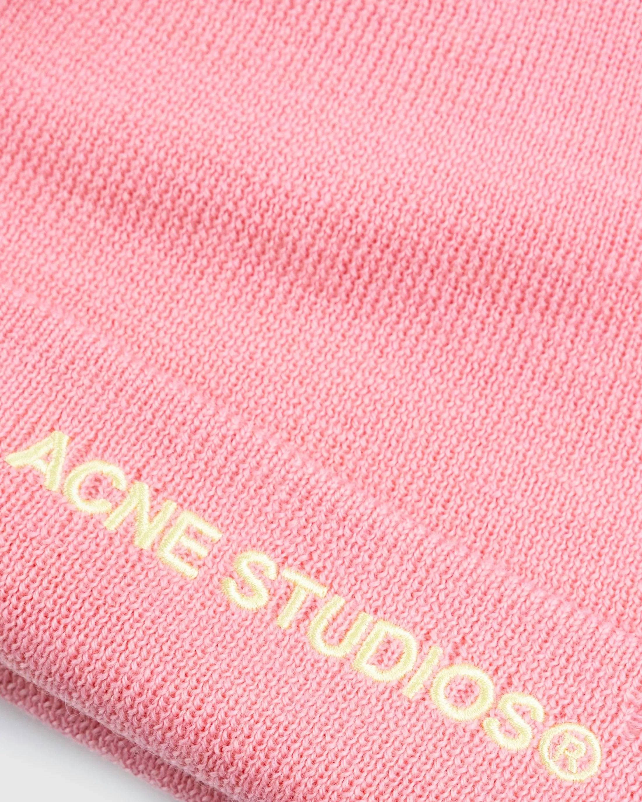 Clearance Acne Studios Logo Beanie pink