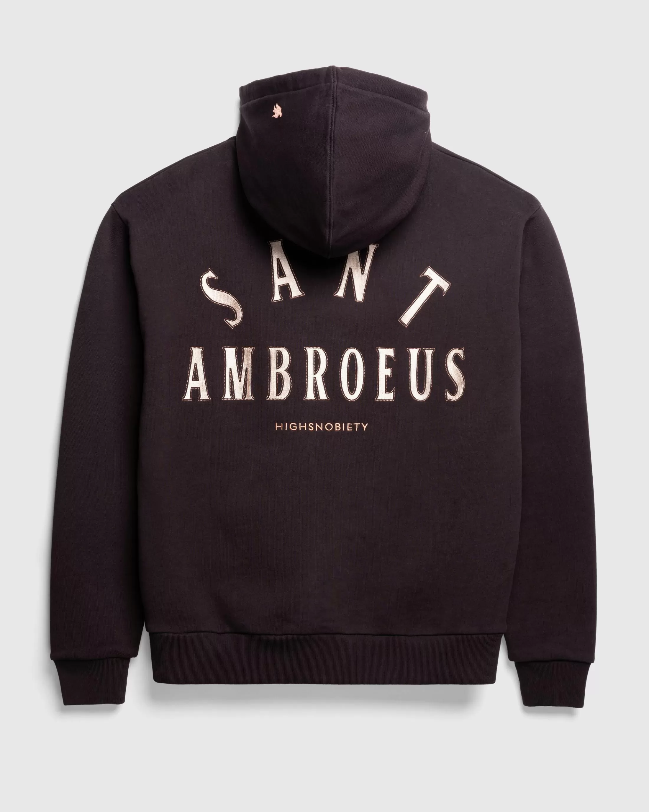 Cheap Sant Ambroeus Logo Hoodie Brown darkbrown