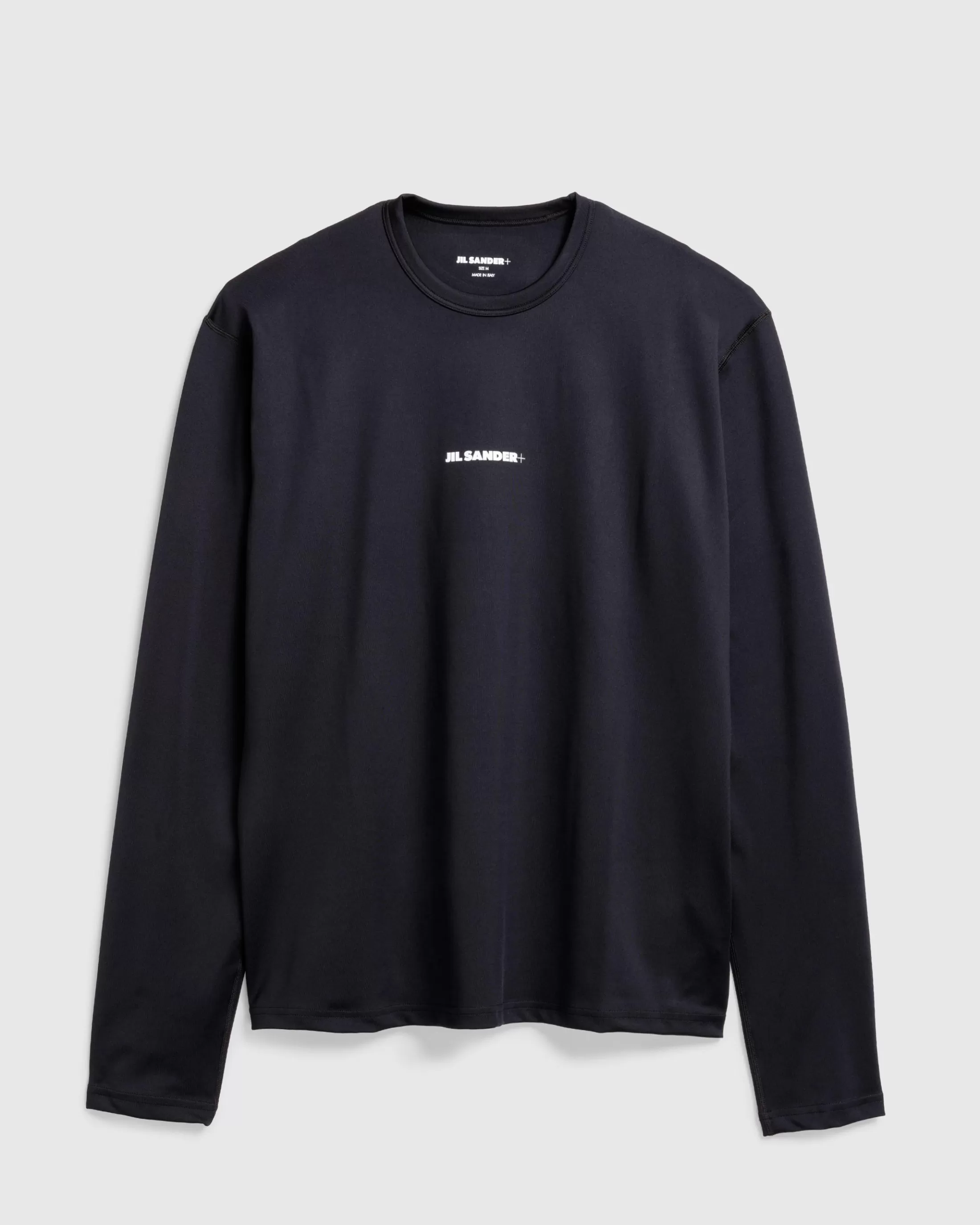 Best Jil Sander Logo Long-Sleeve T-Shirt black