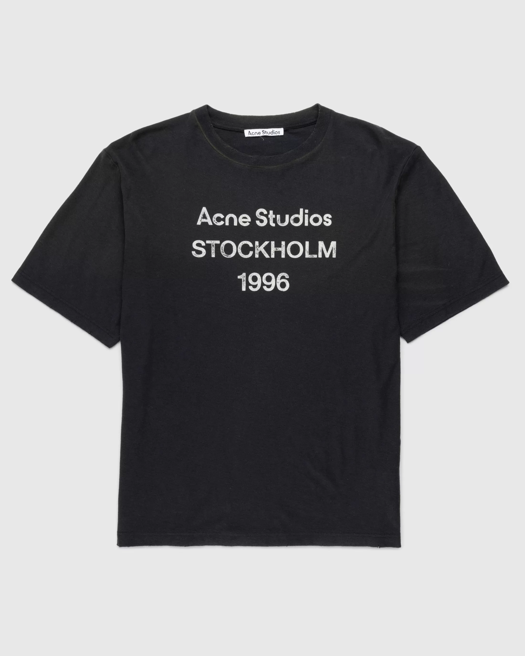 Best Acne Studios Logo T-Shirt black