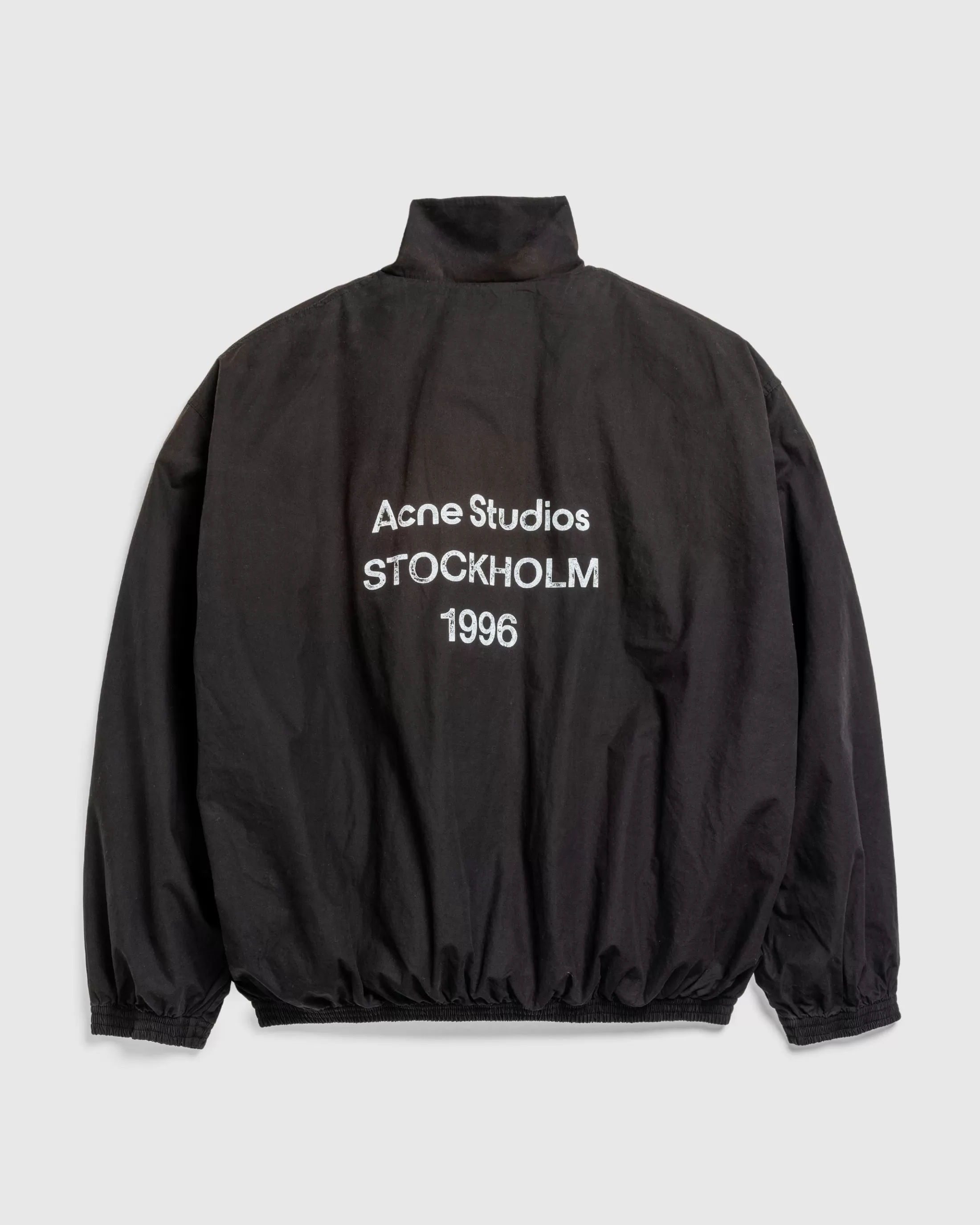 Clearance Acne Studios Logo Zipper Jacket black