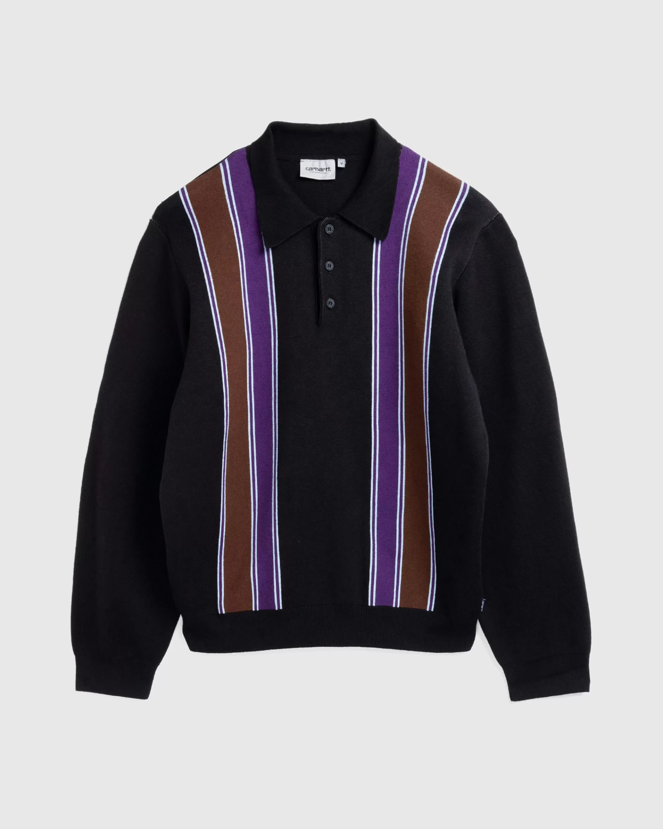 Hot Carhartt WIP Longsleeve Arlo Polo Black/Kendricks Stripe