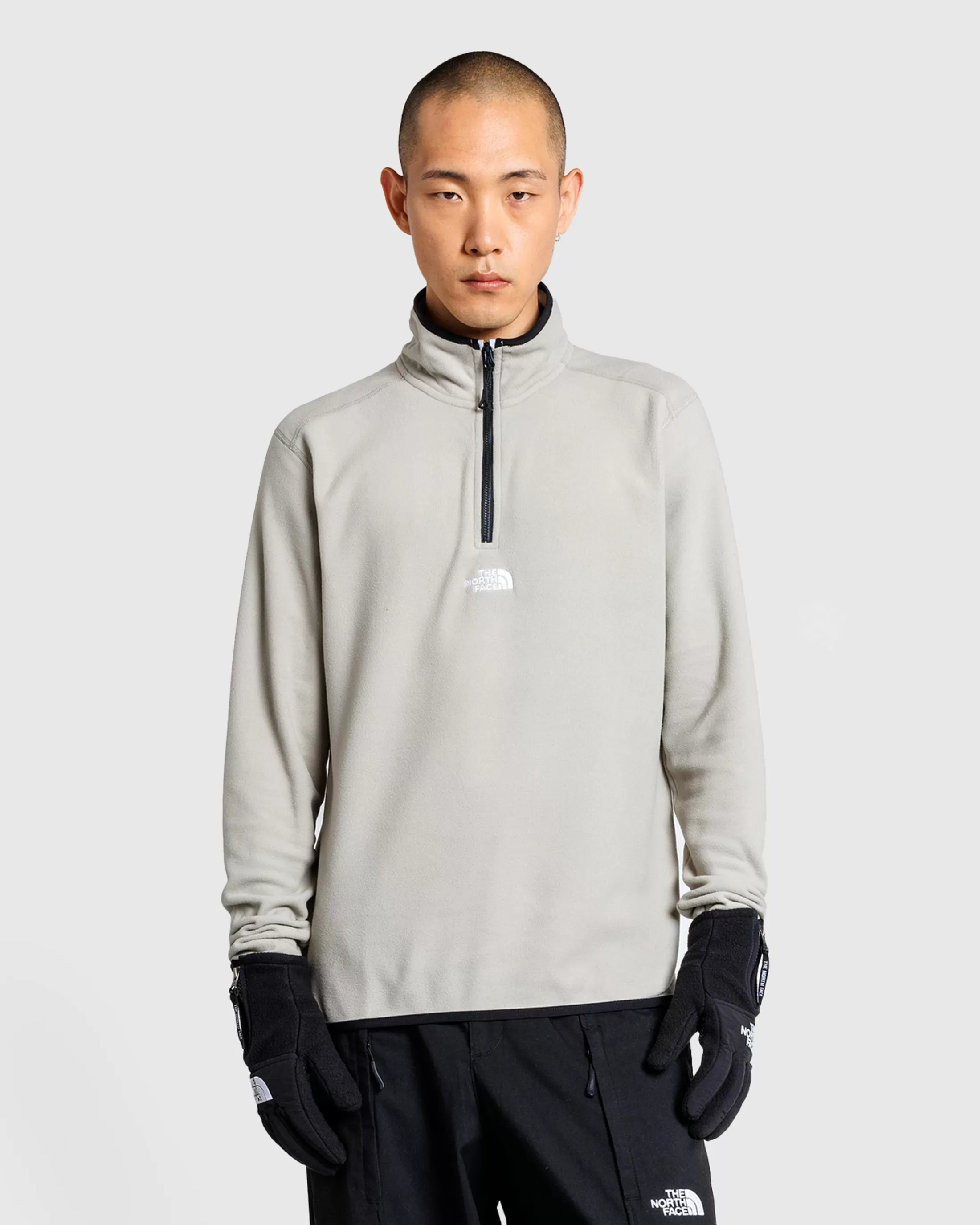 Hot The North Face M Glacier 1/4 Zip Clay Grey claygrey