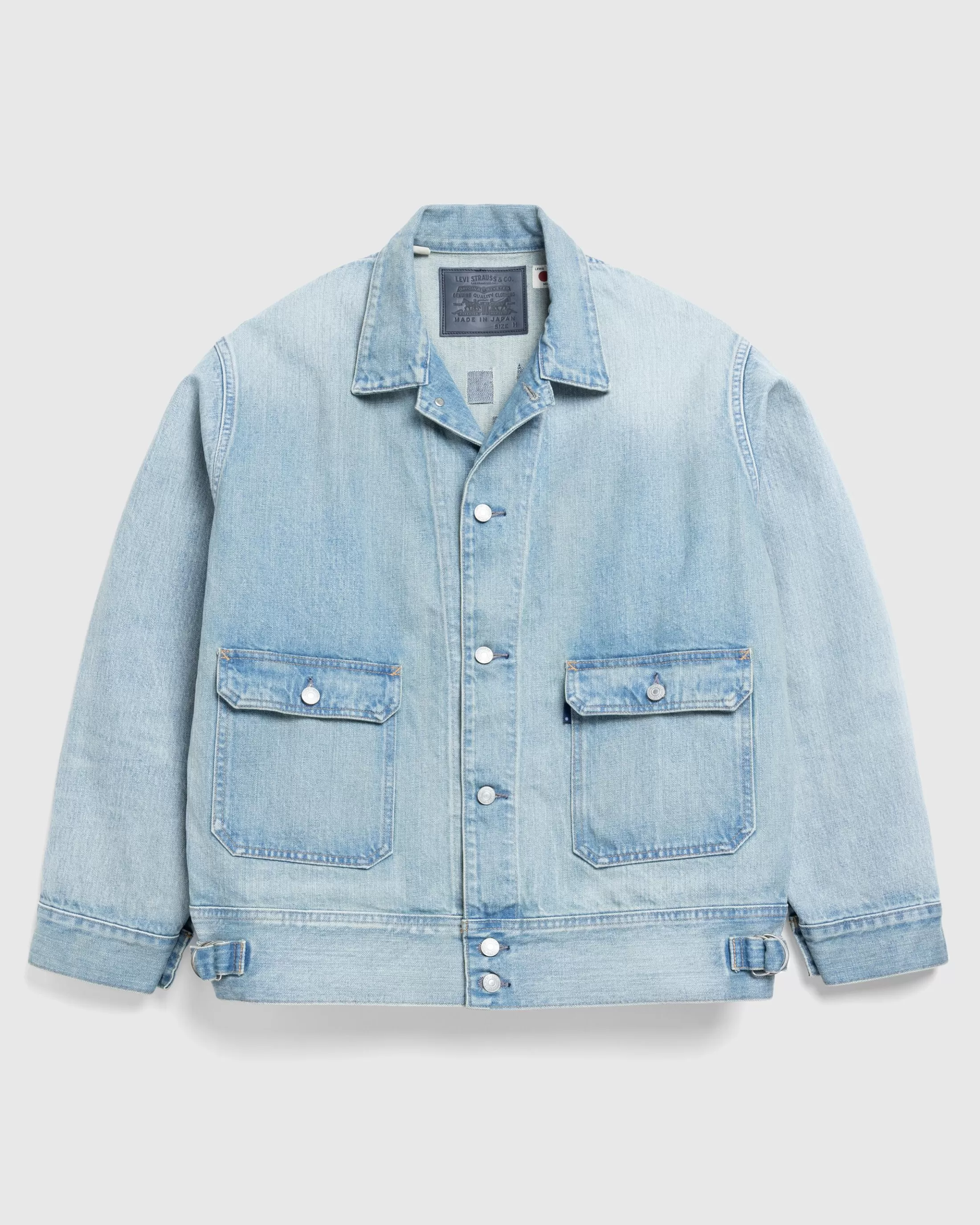 Best Levi's Made in Japan Utility Trucker Denim Jacket crest