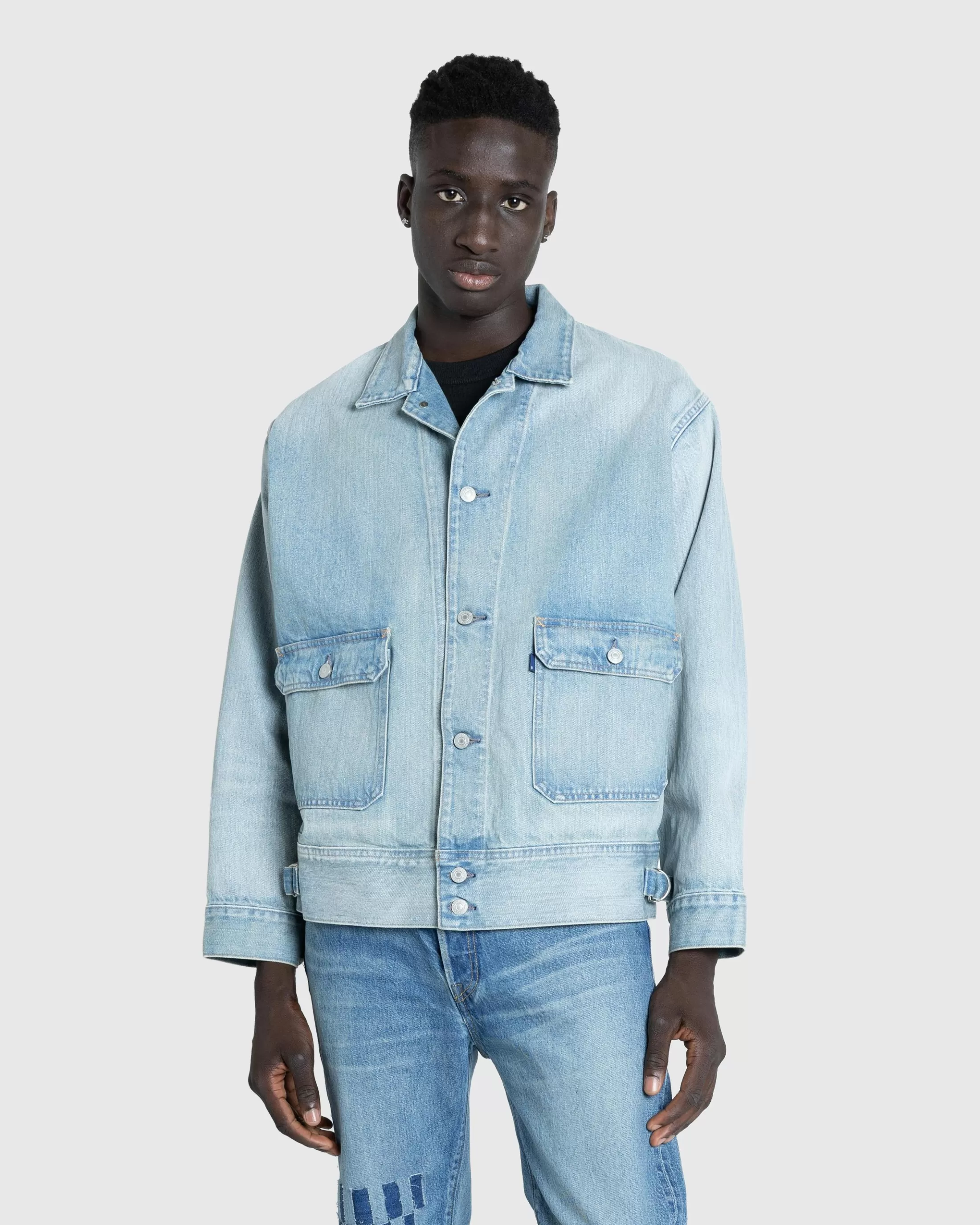 Best Levi's Made in Japan Utility Trucker Denim Jacket crest