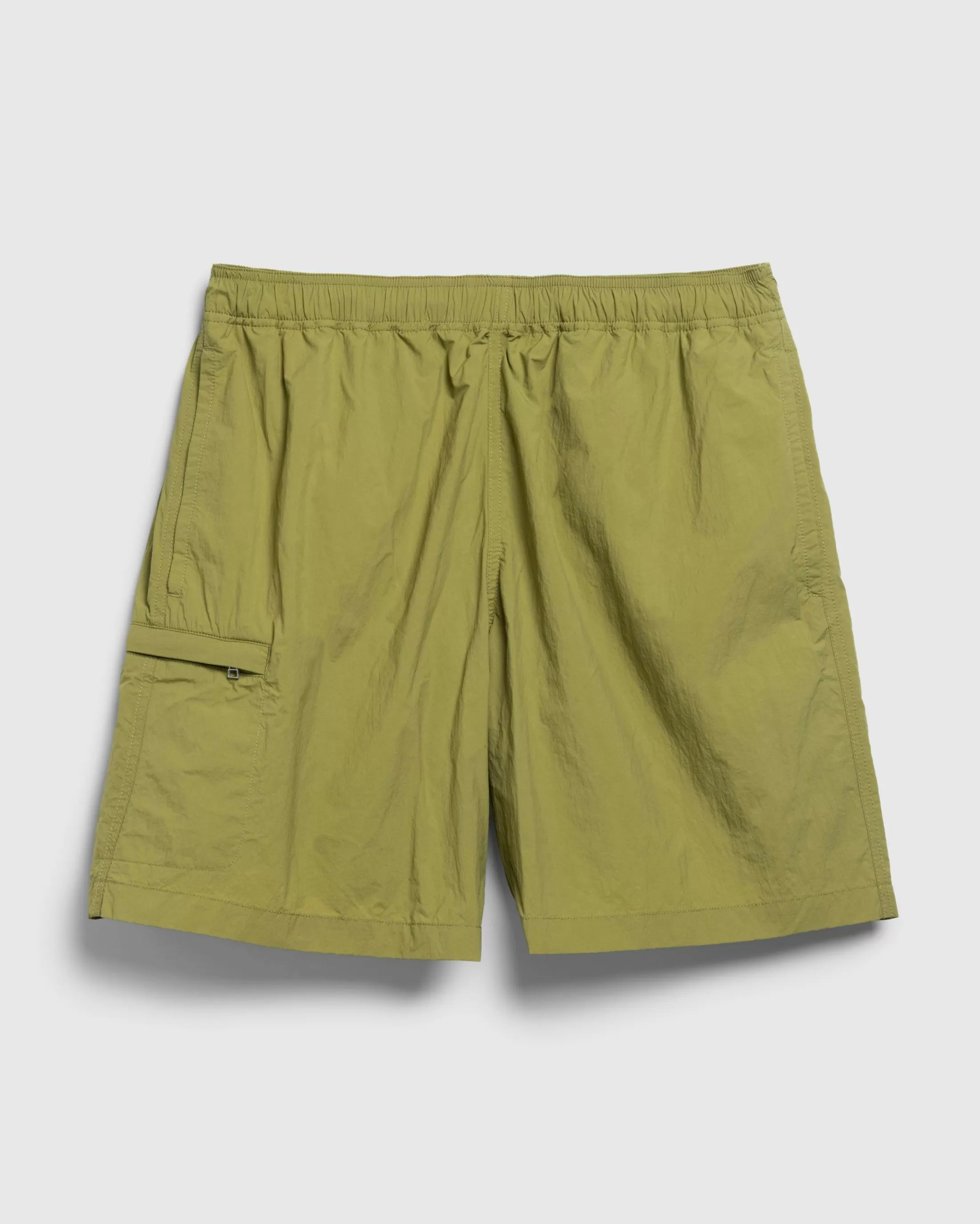 Hot Highsnobiety HS05 Natural Dyed Nylon Shorts Olive khaki