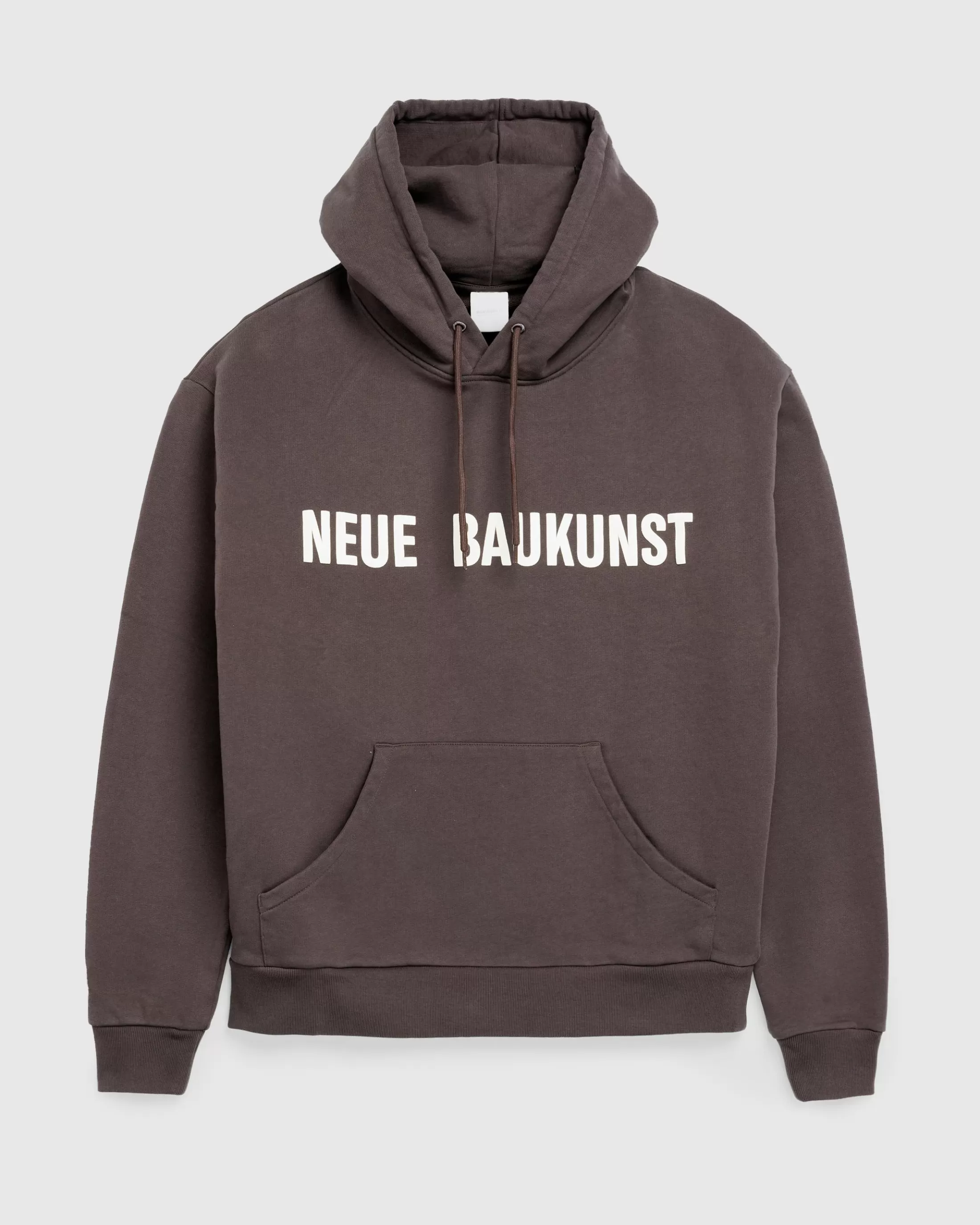 Cheap Highsnobiety Neue Baukunst Fleece Hoodie Dark Brown darkbrown