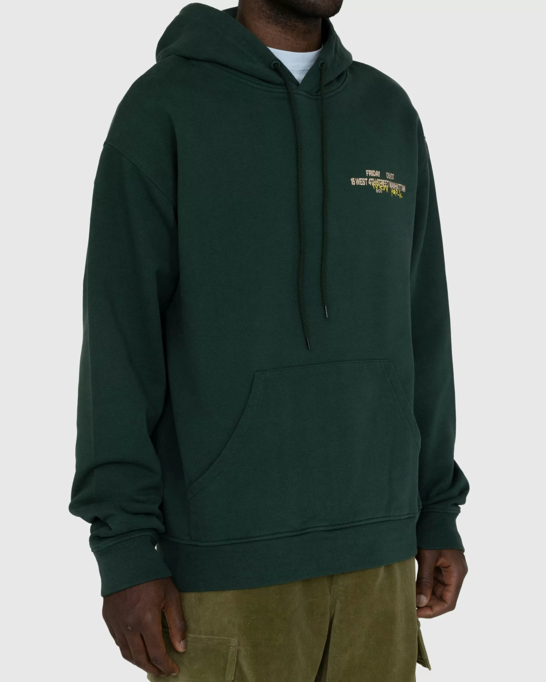 New Highsnobiety New York Line Hoodie Dark green