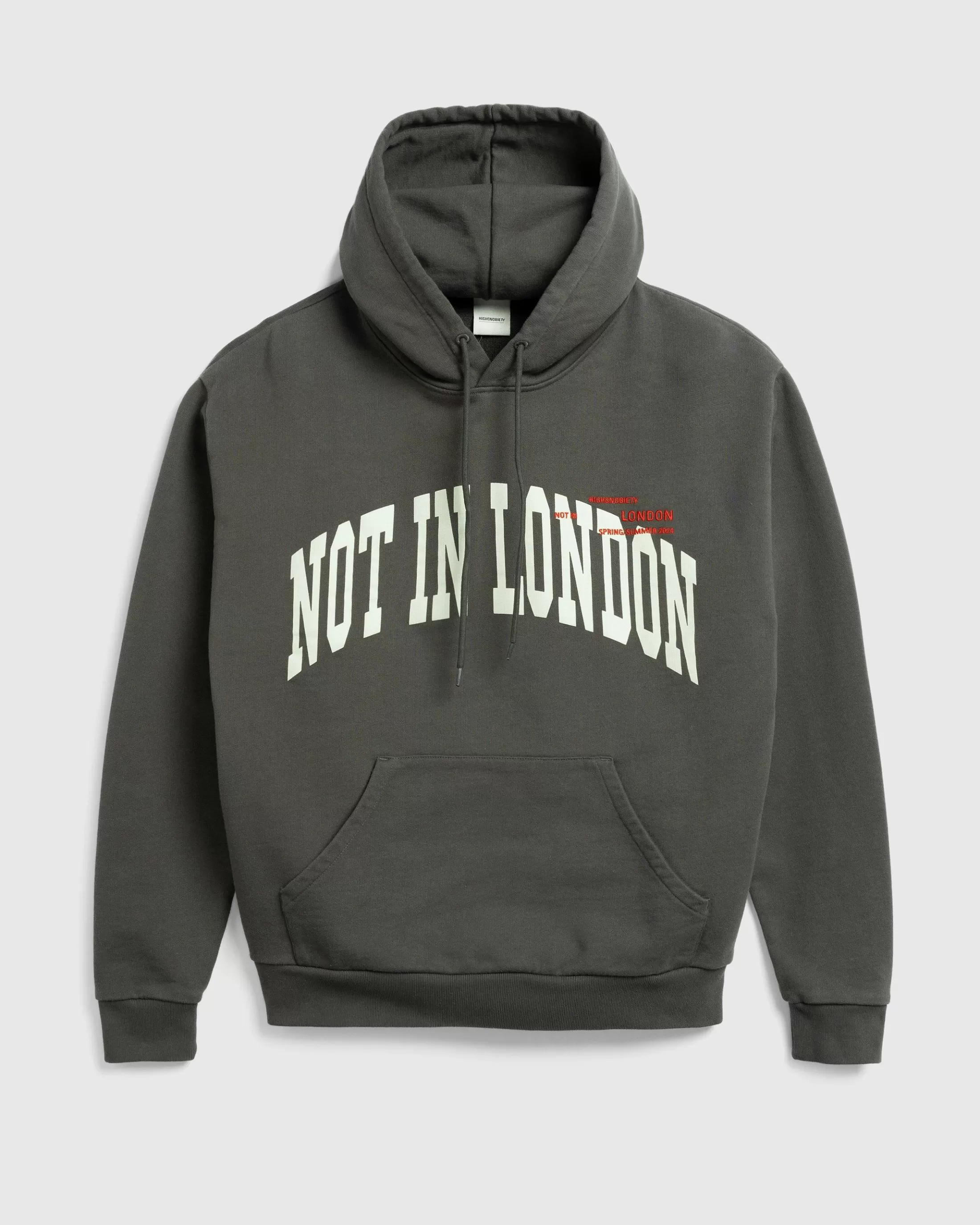 Clearance Highsnobiety Not In London Fleece Hoodie Dark Gray darkgrey