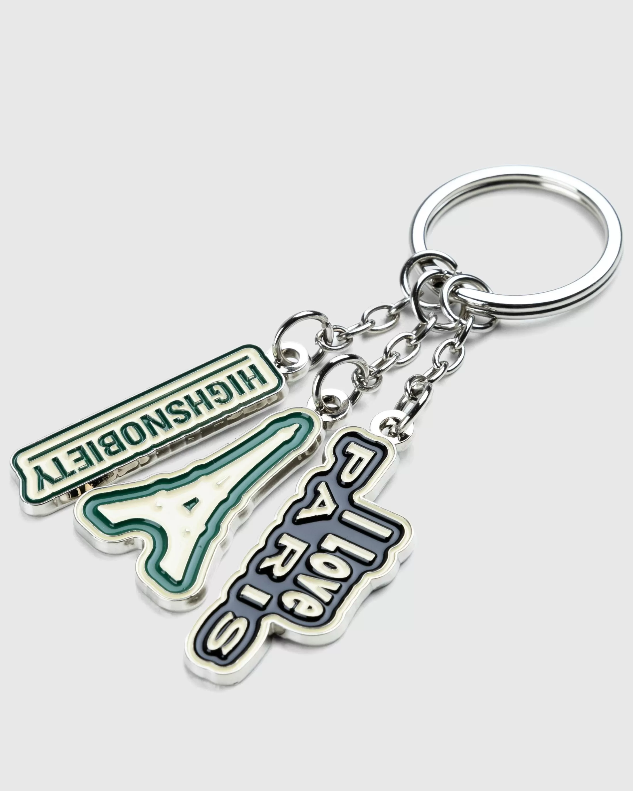 Online Highsnobiety Not In Paris Keychain silver