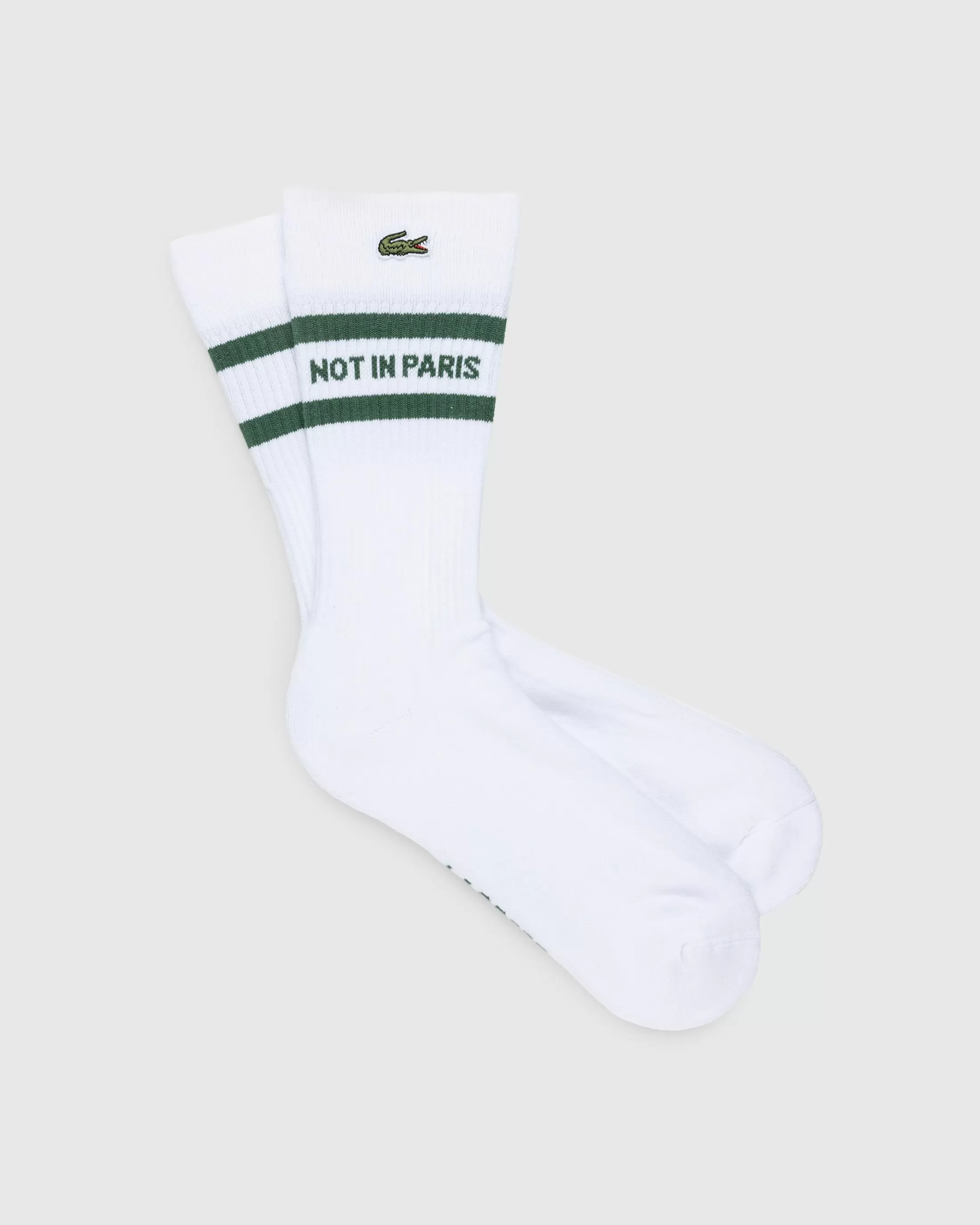 Discount Lacoste Not In Paris Socks /Green white