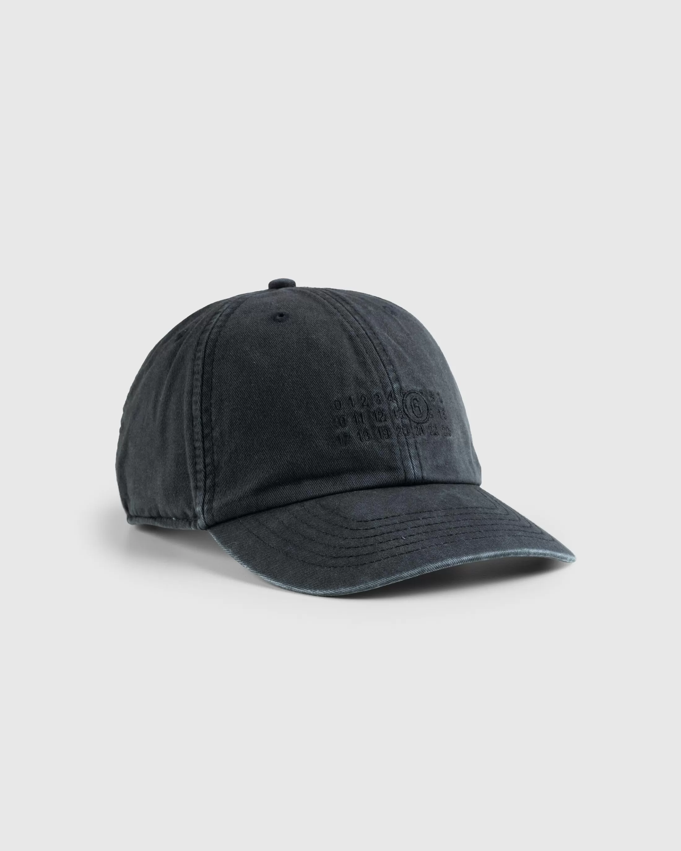 New MM6 Maison Margiela Numbers Hat Washed Black washedblack