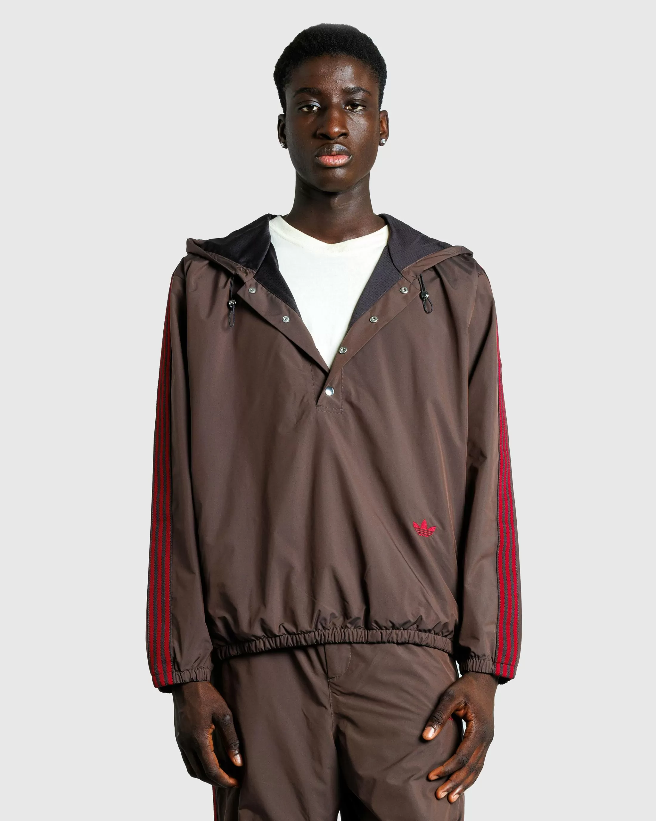 Cheap adidas Nylon Anorak Brown nbrown