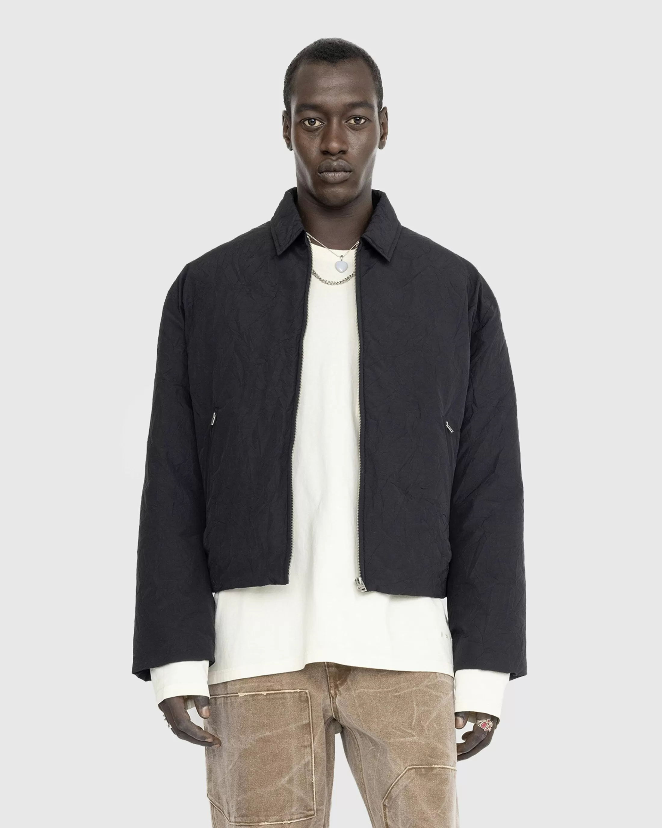 Best Sale Acne Studios Nylon Jacket black