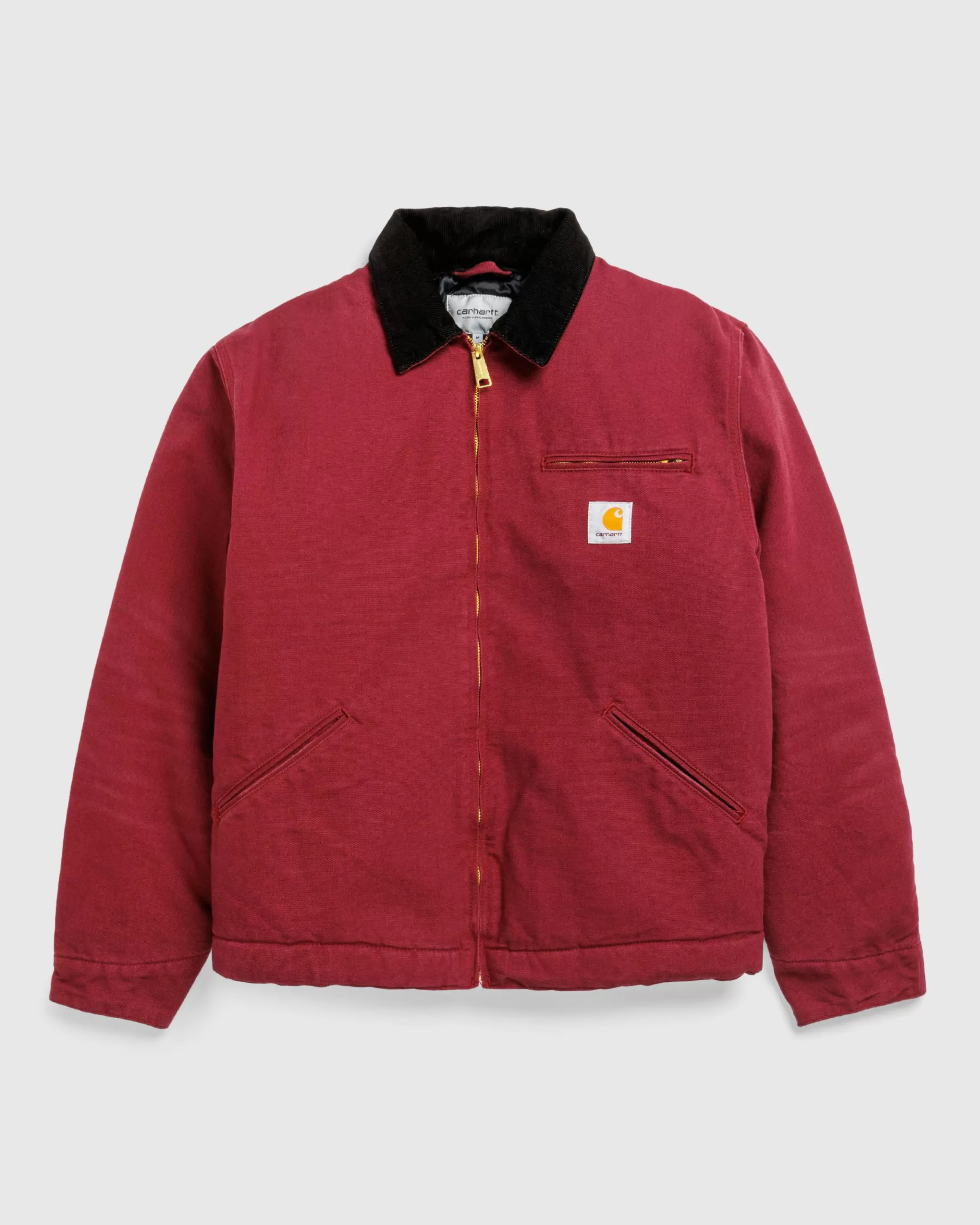 Shop Carhartt WIP OG Detroit Jacket Malbec / Black /aged canvas