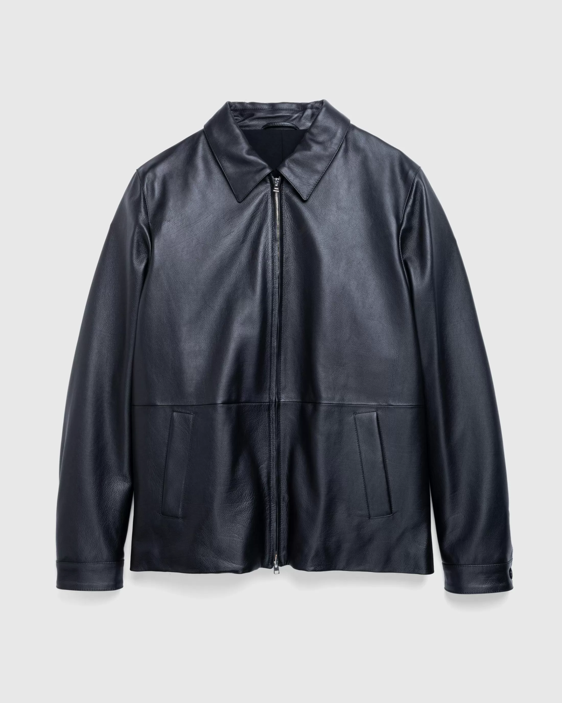 Store Meta Campania Collective Owen Calf Leather Coaching Jacket black