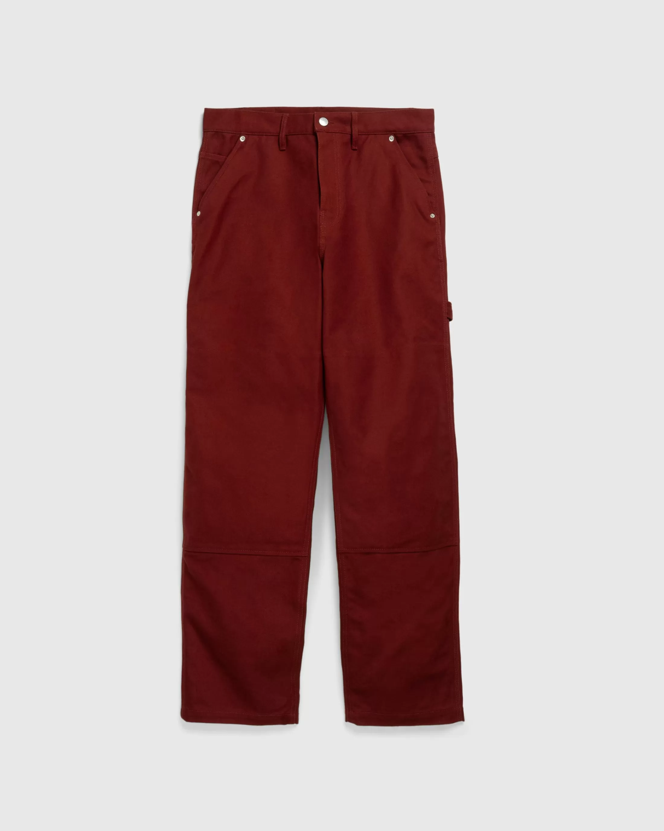 Flash Sale Highsnobiety HS05 Oxford Canvas Carpenter Trousers Red unavailable