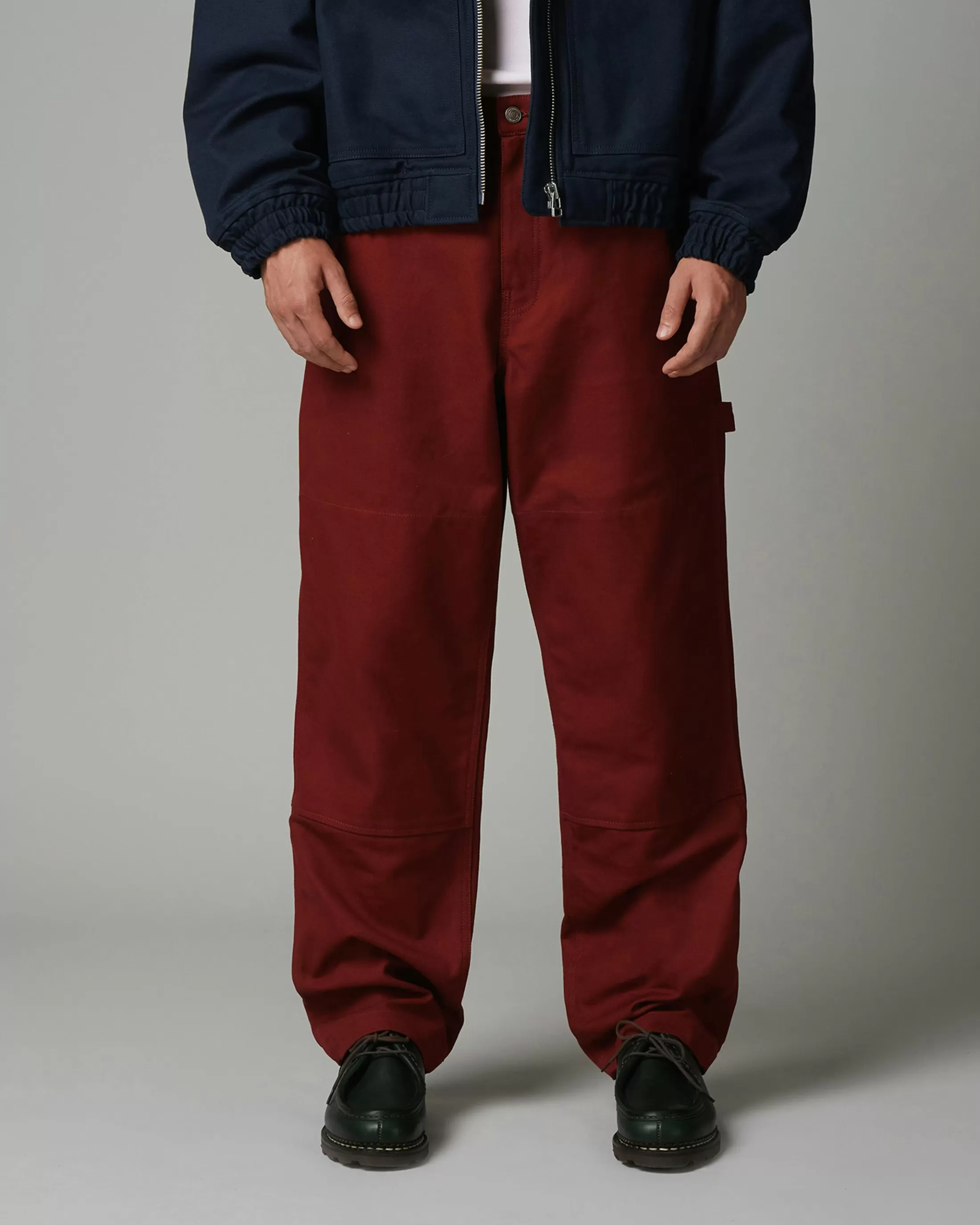 Flash Sale Highsnobiety HS05 Oxford Canvas Carpenter Trousers Red unavailable