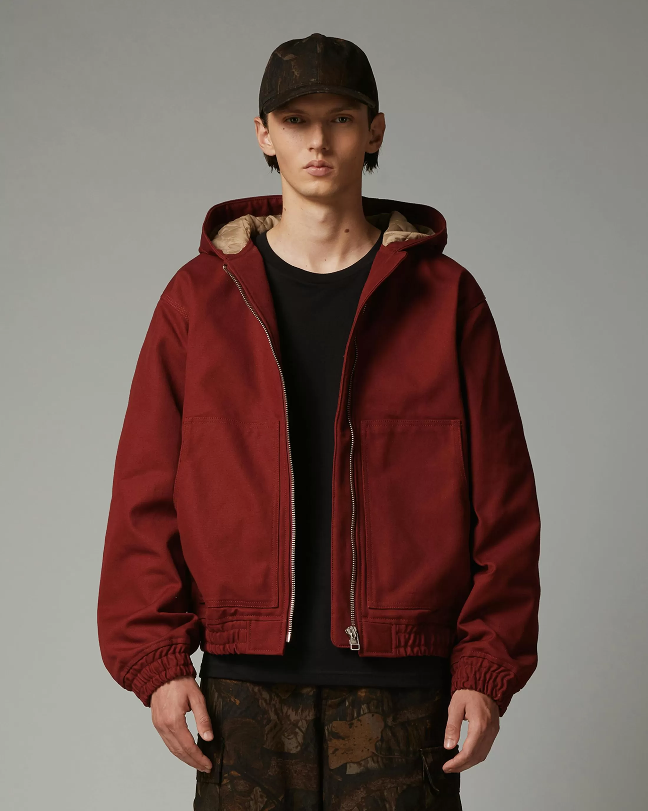 Hot Highsnobiety HS05 Oxford Canvas Insulated Jacket red