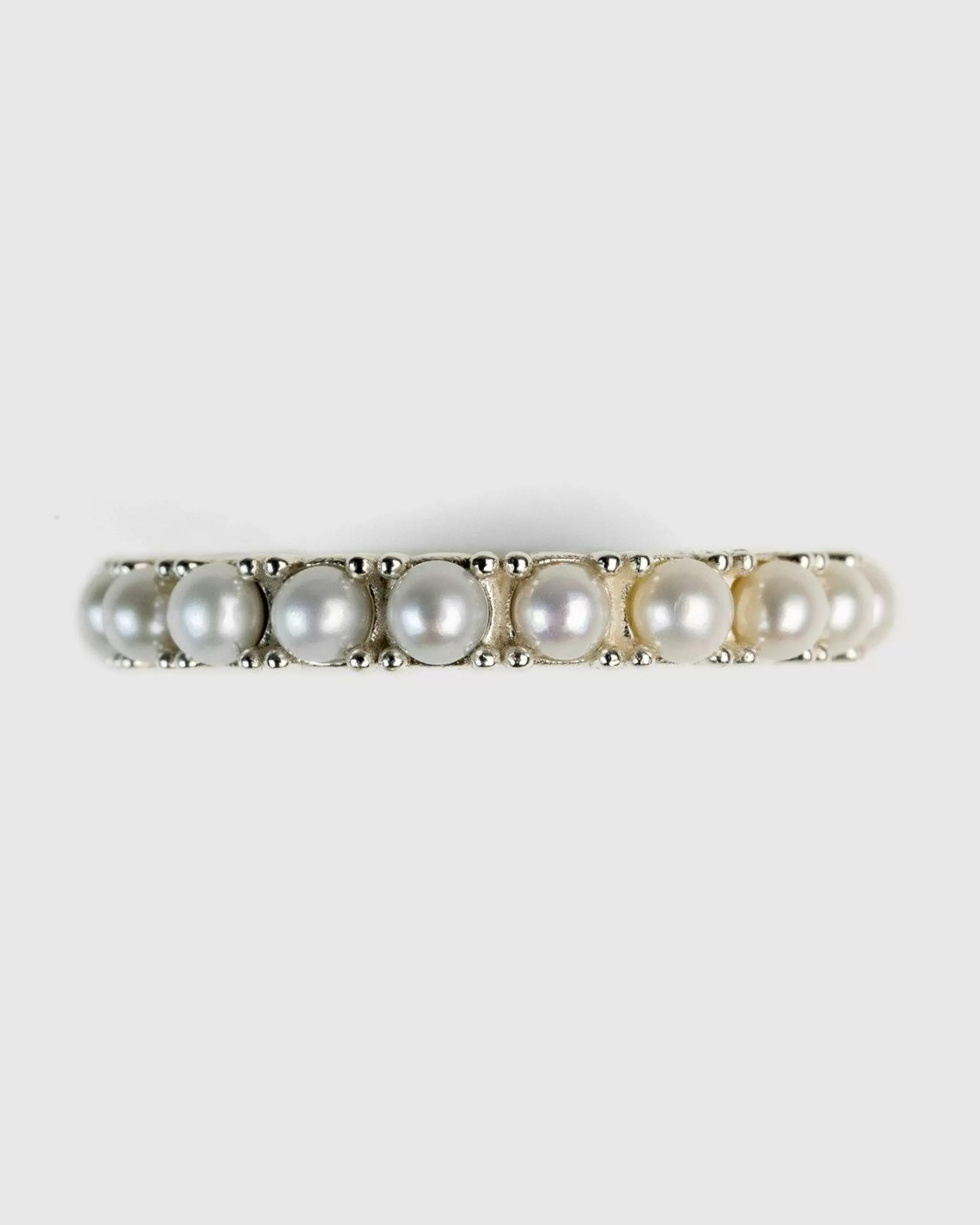 Fashion Hatton Labs Pearl Eternity Ring White silver