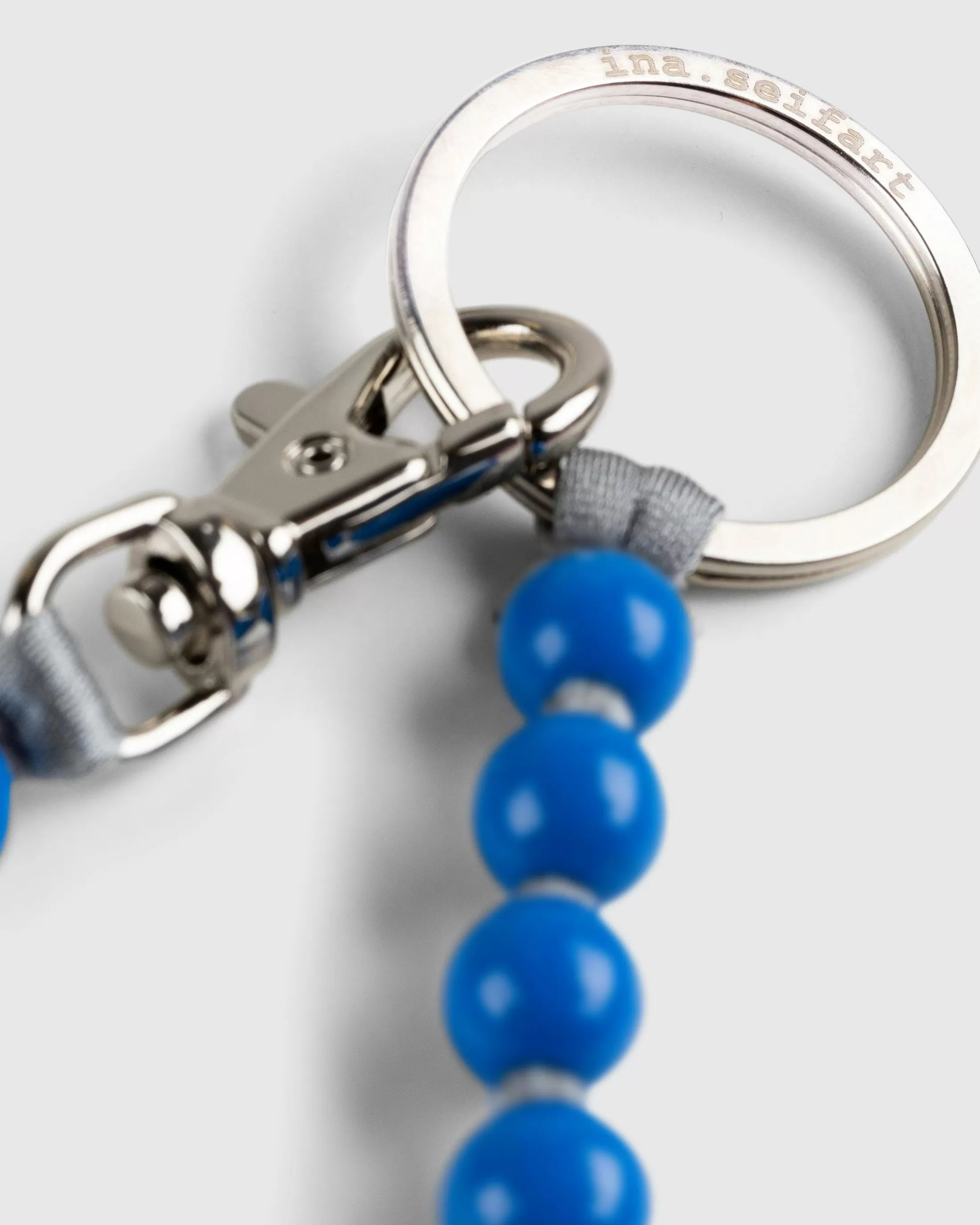 Online Ina Seifart Pearl Keychain Long Blue Grey bluegrey