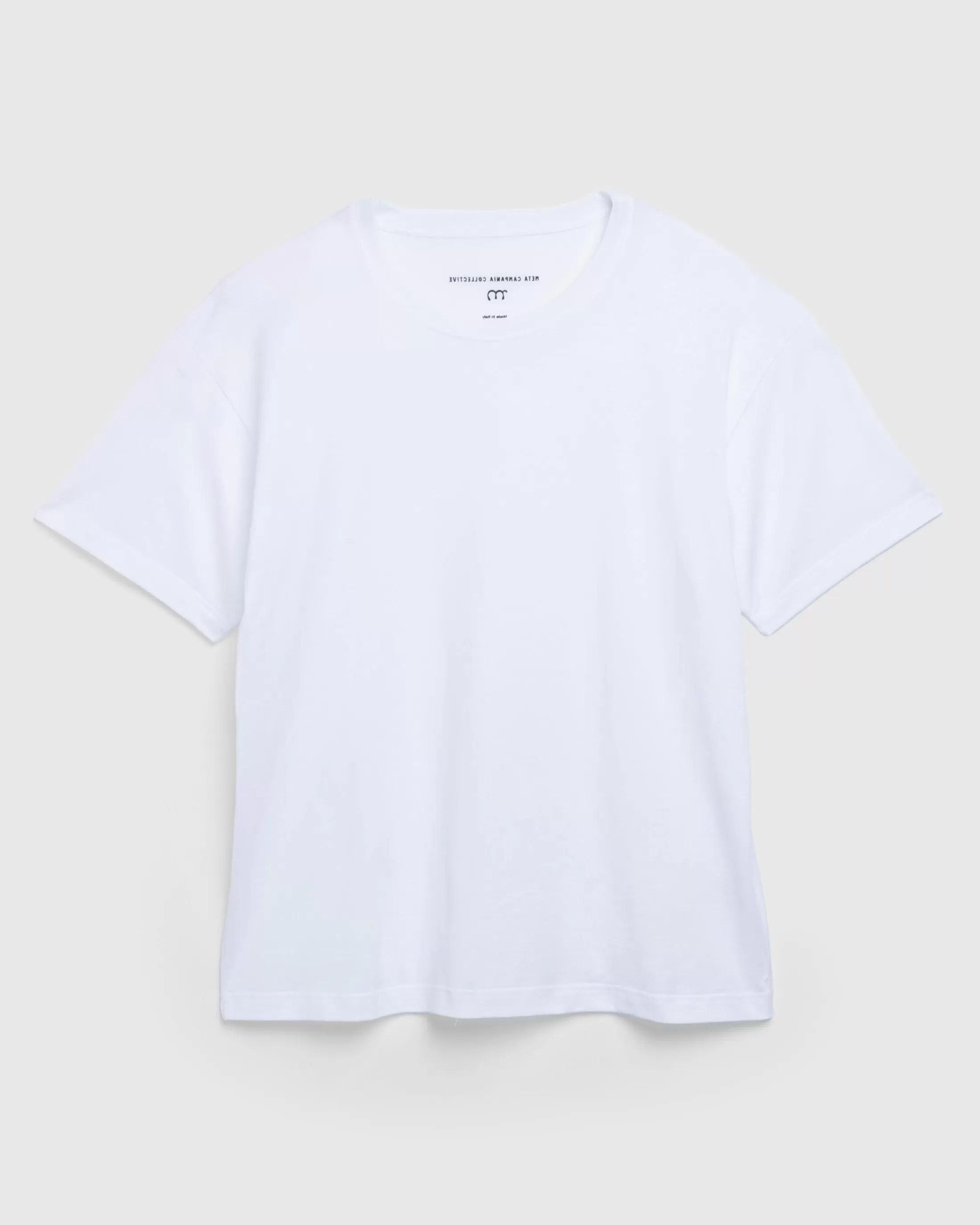 New Meta Campania Collective Peter Jersey Cotton T-Shirt white