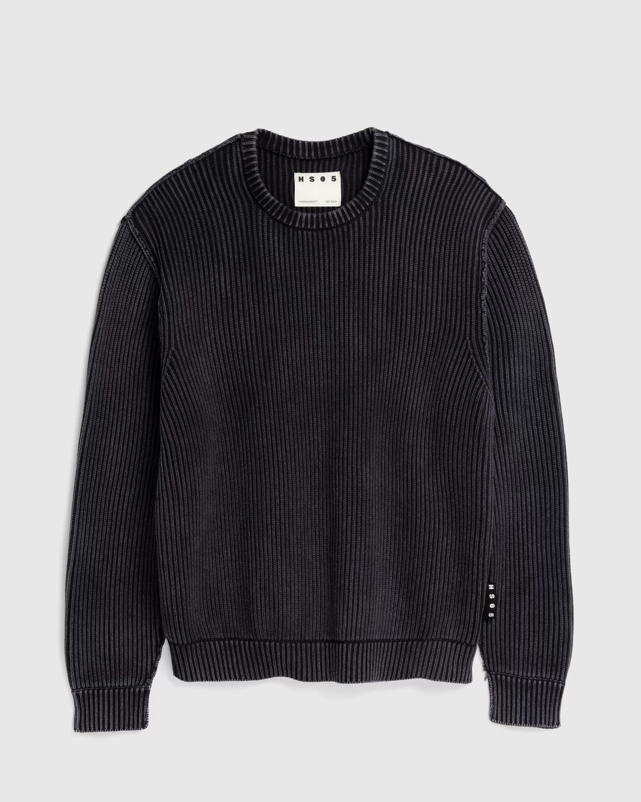 Outlet Highsnobiety HS05 Pigment Dyed Sweater washedblack