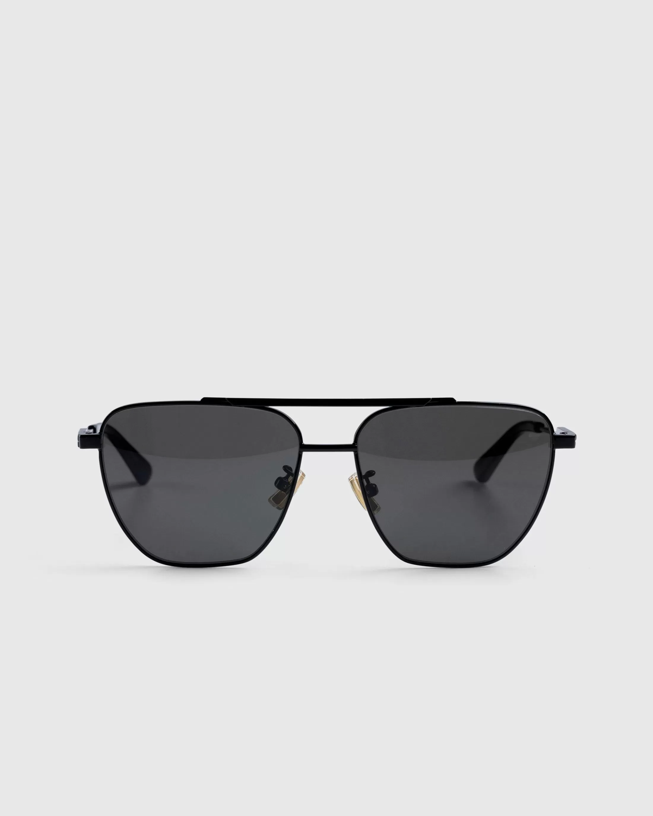 Store Bottega Veneta Pilot Square Frame Sunglasses black