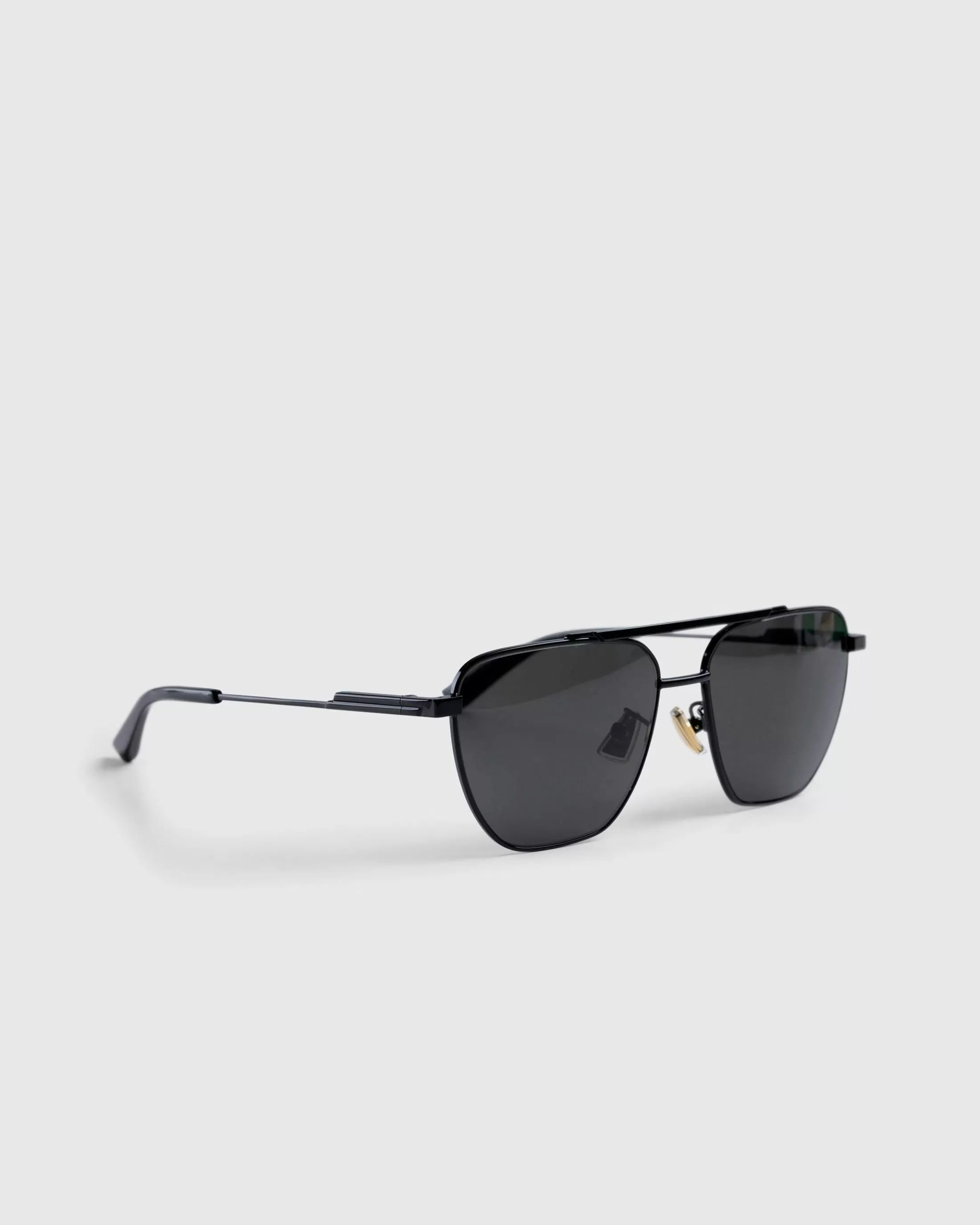 Store Bottega Veneta Pilot Square Frame Sunglasses black