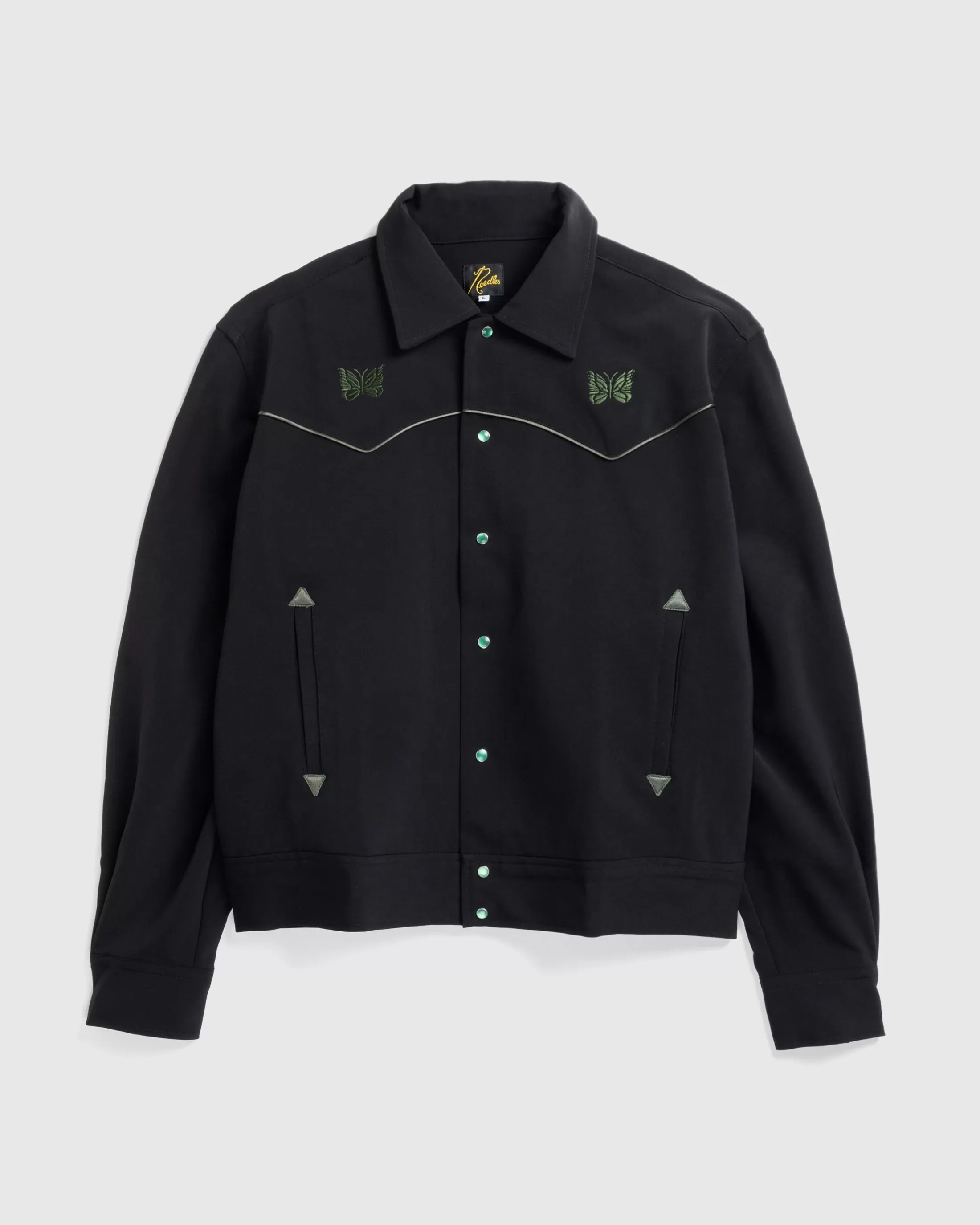 Online Needles Piping Cowboy Jacket Double Cloth black