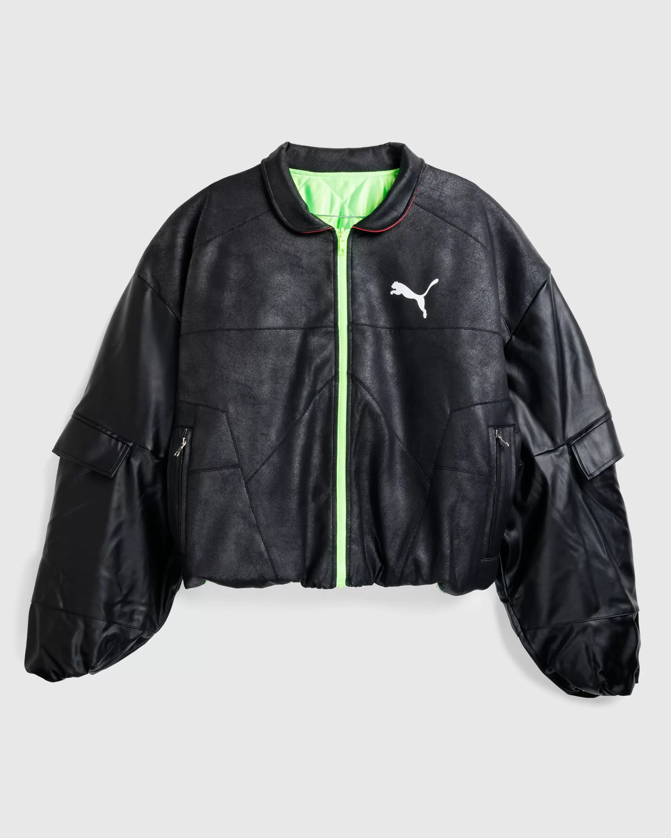 Hot Puma Pleather Jacket Black pumablack