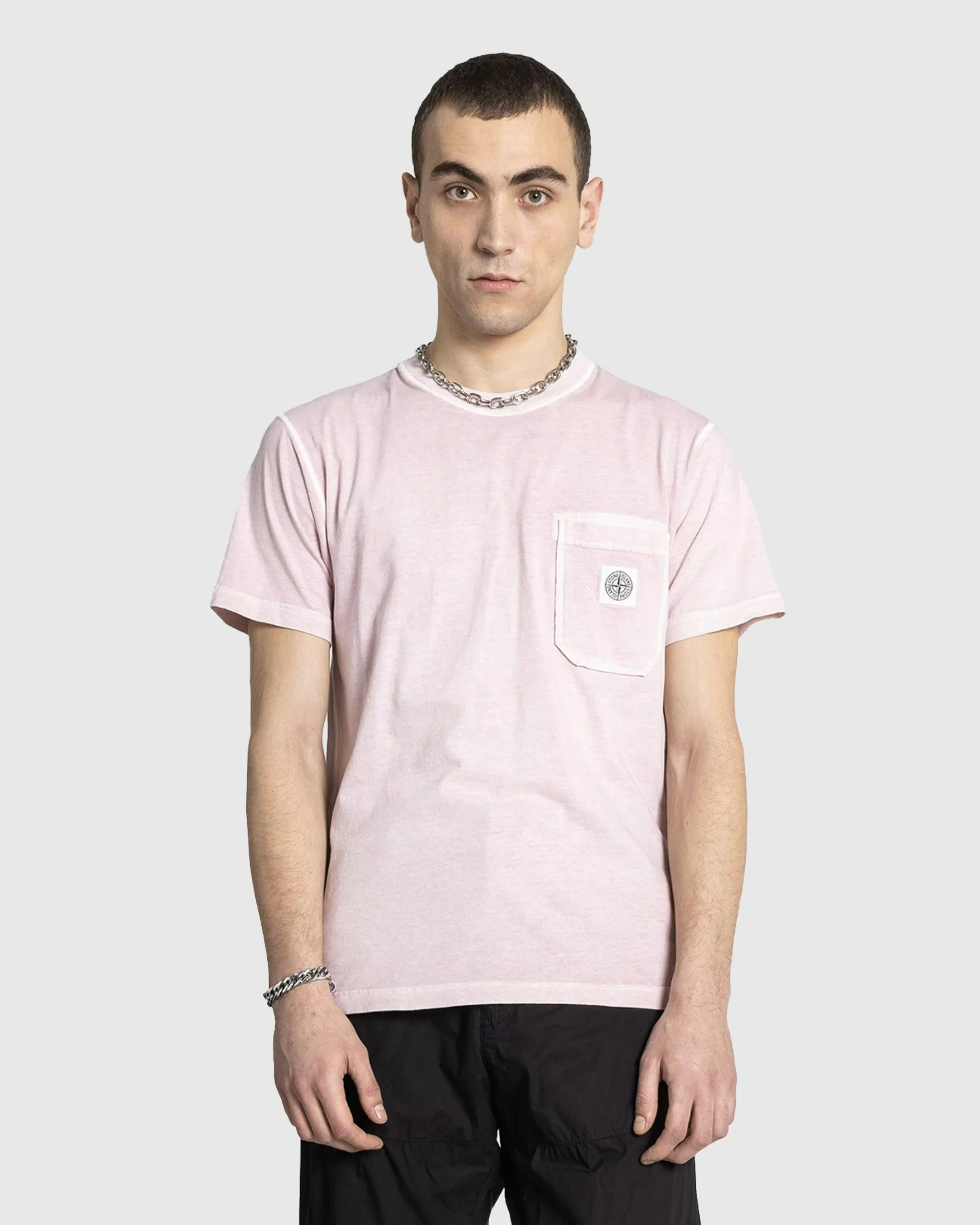 Flash Sale Stone Island Pocket T-Shirt pink