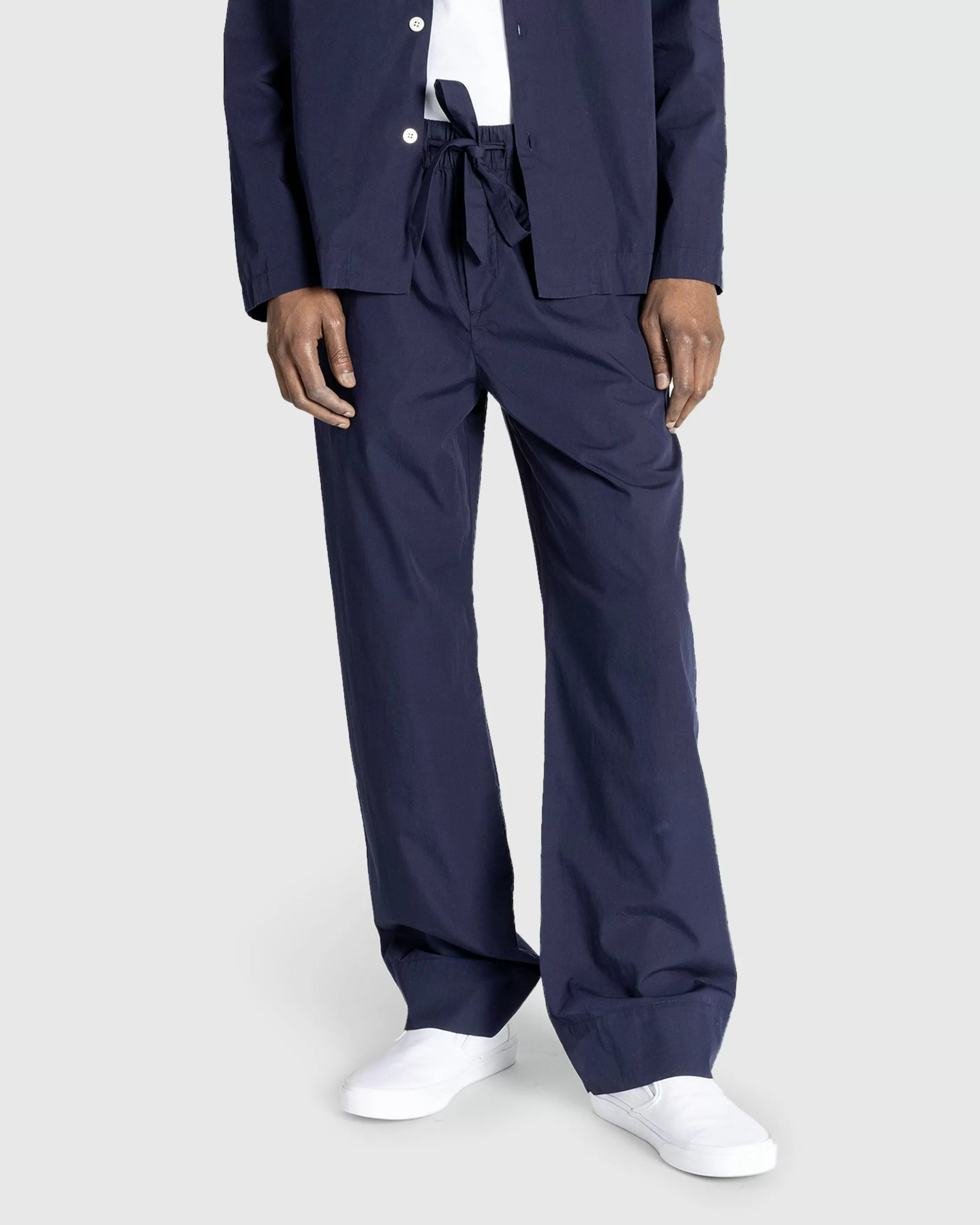 Cheap Tekla Poplin Pyjamas Pants True Navy truenavy