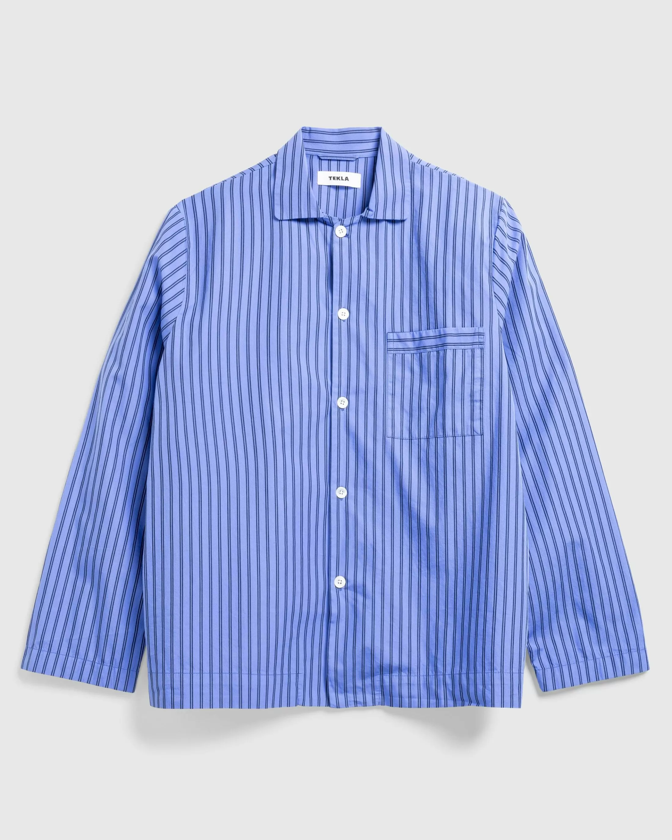 Online Tekla Poplin Pyjamas Shirt Boro Stripes borostripes