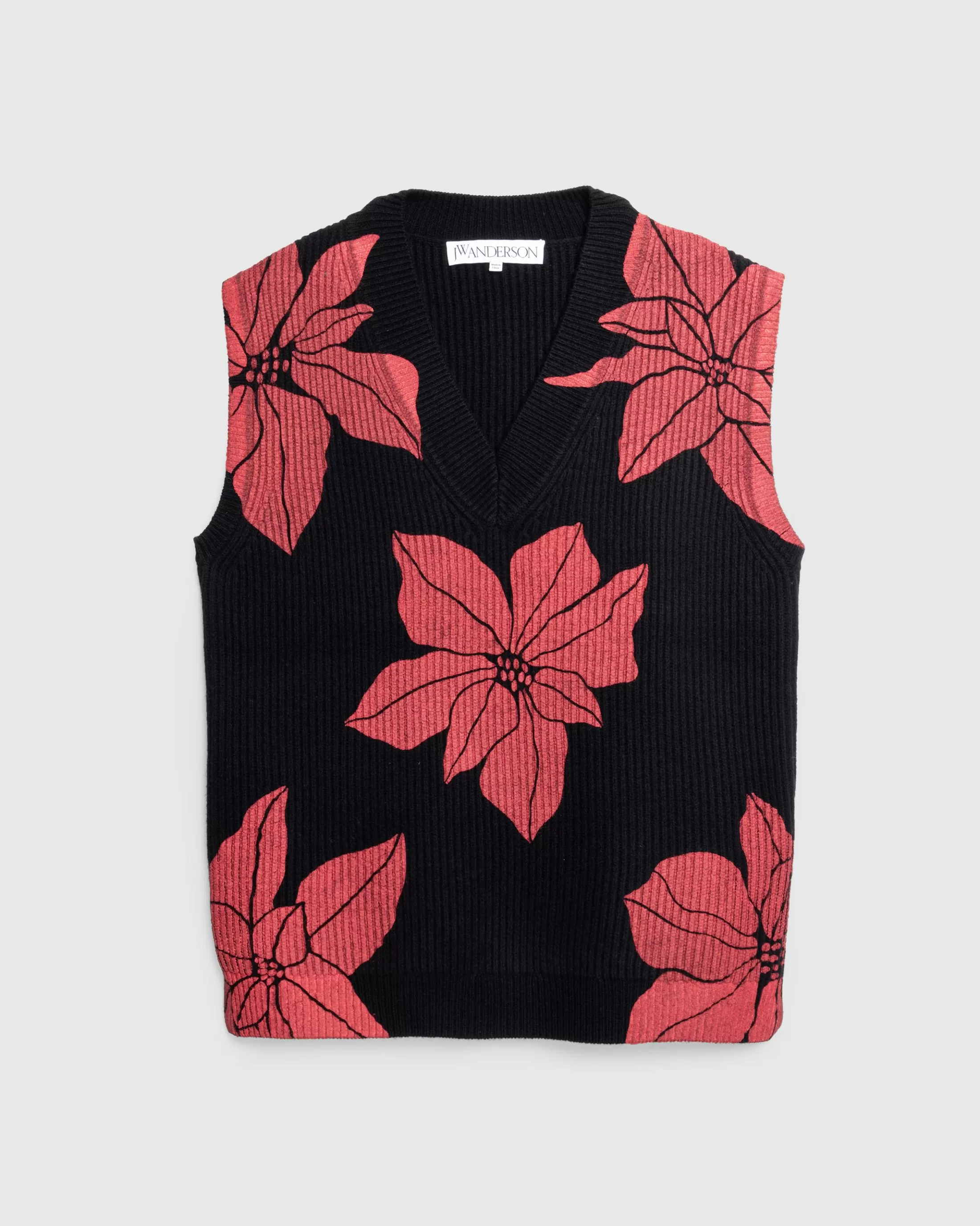 Outlet J.W. Anderson Printed V-Neck Vest black