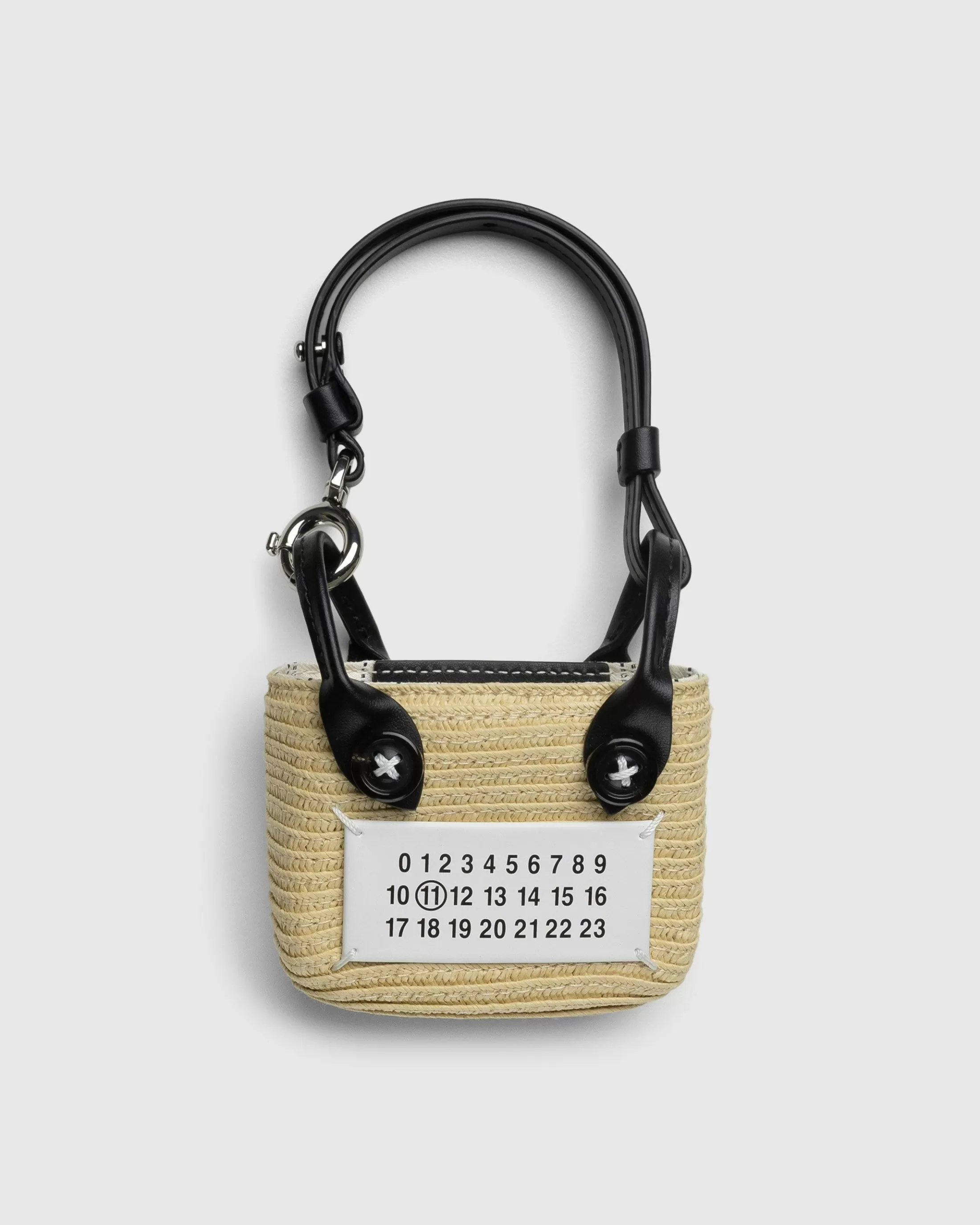 Discount Maison Margiela Raffia Tote Bag natural/white