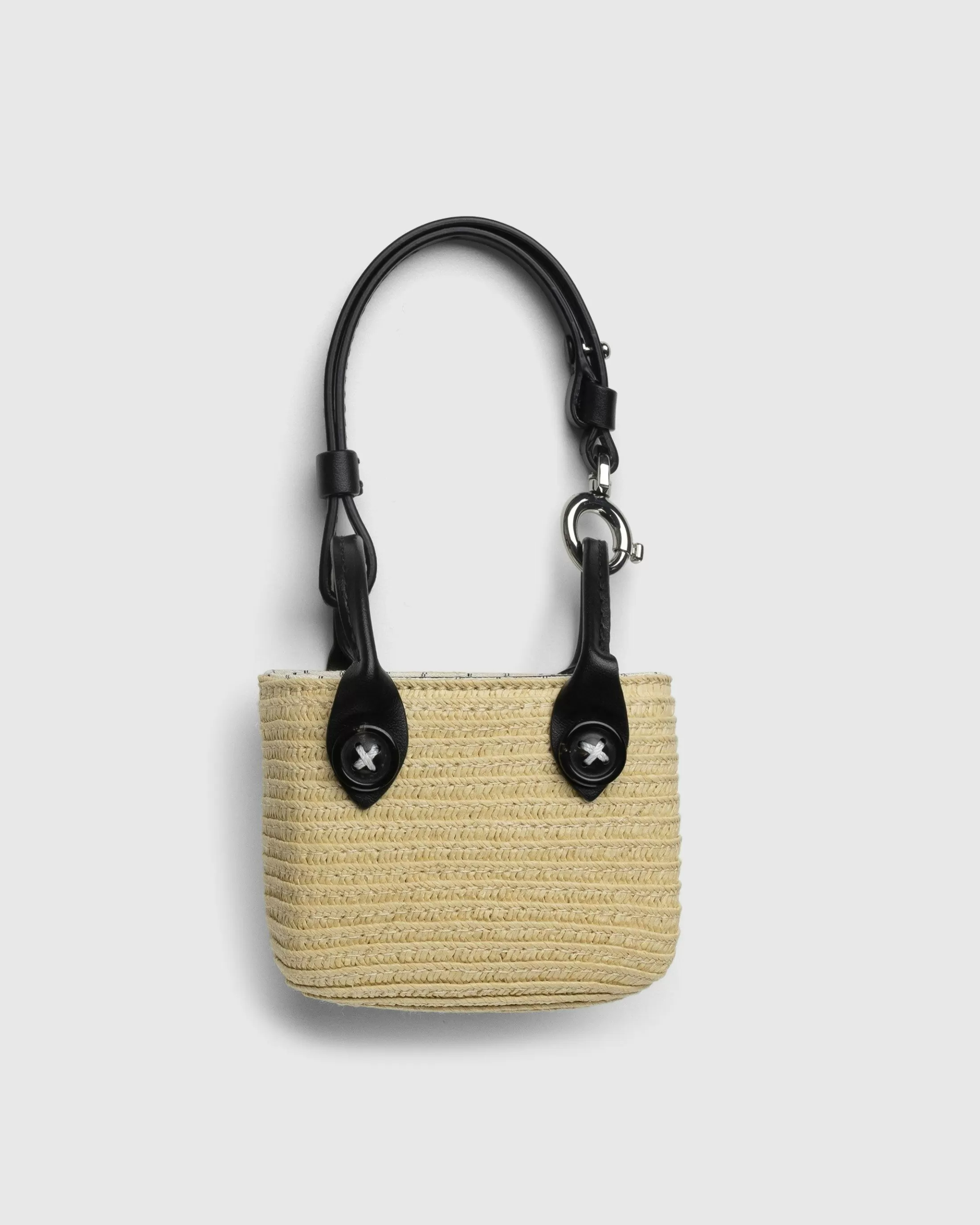 Discount Maison Margiela Raffia Tote Bag natural/white