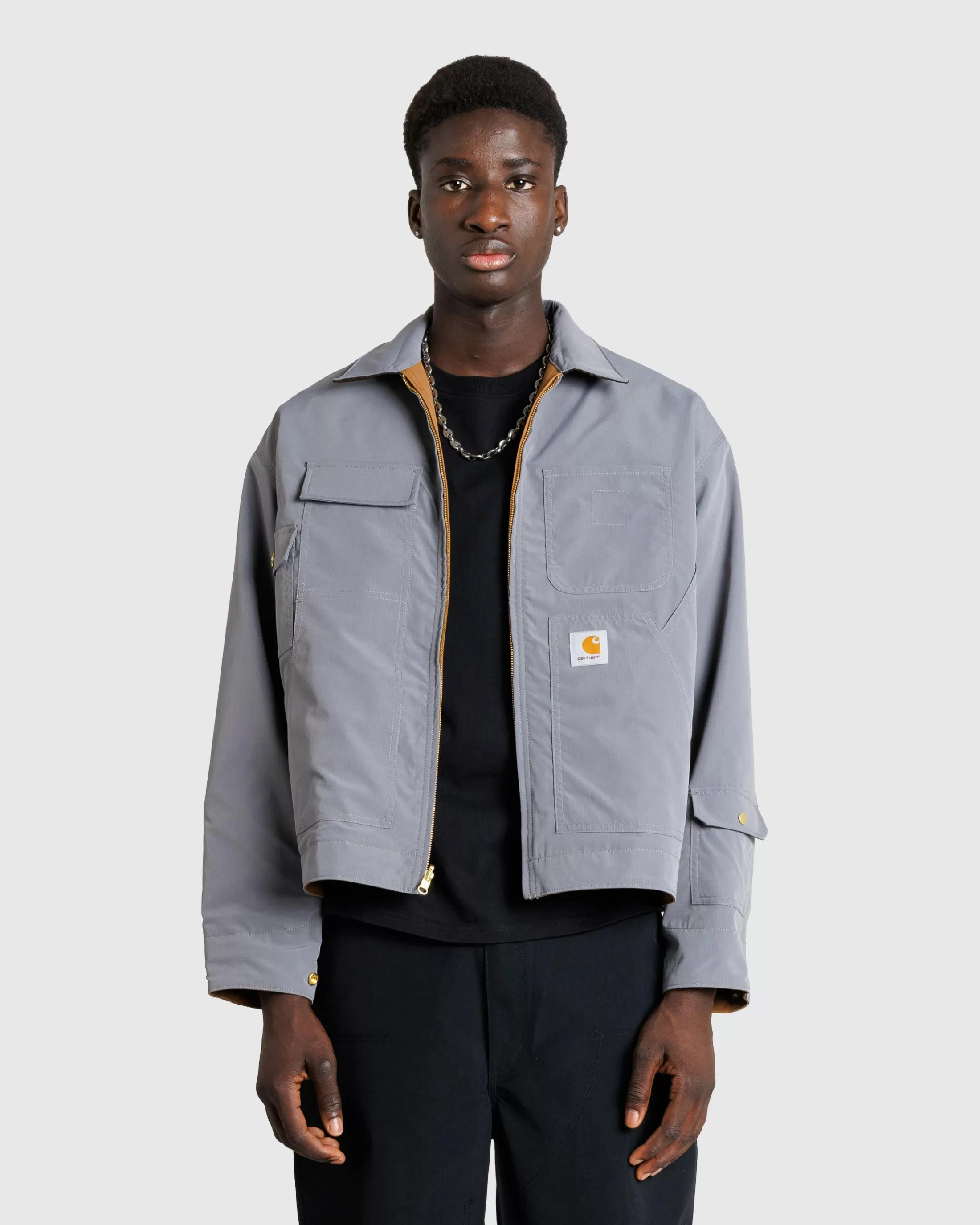 Best Sale Carhartt WIP Reversible Detroit Jacket Max hamiltonbrown/wolfgrey