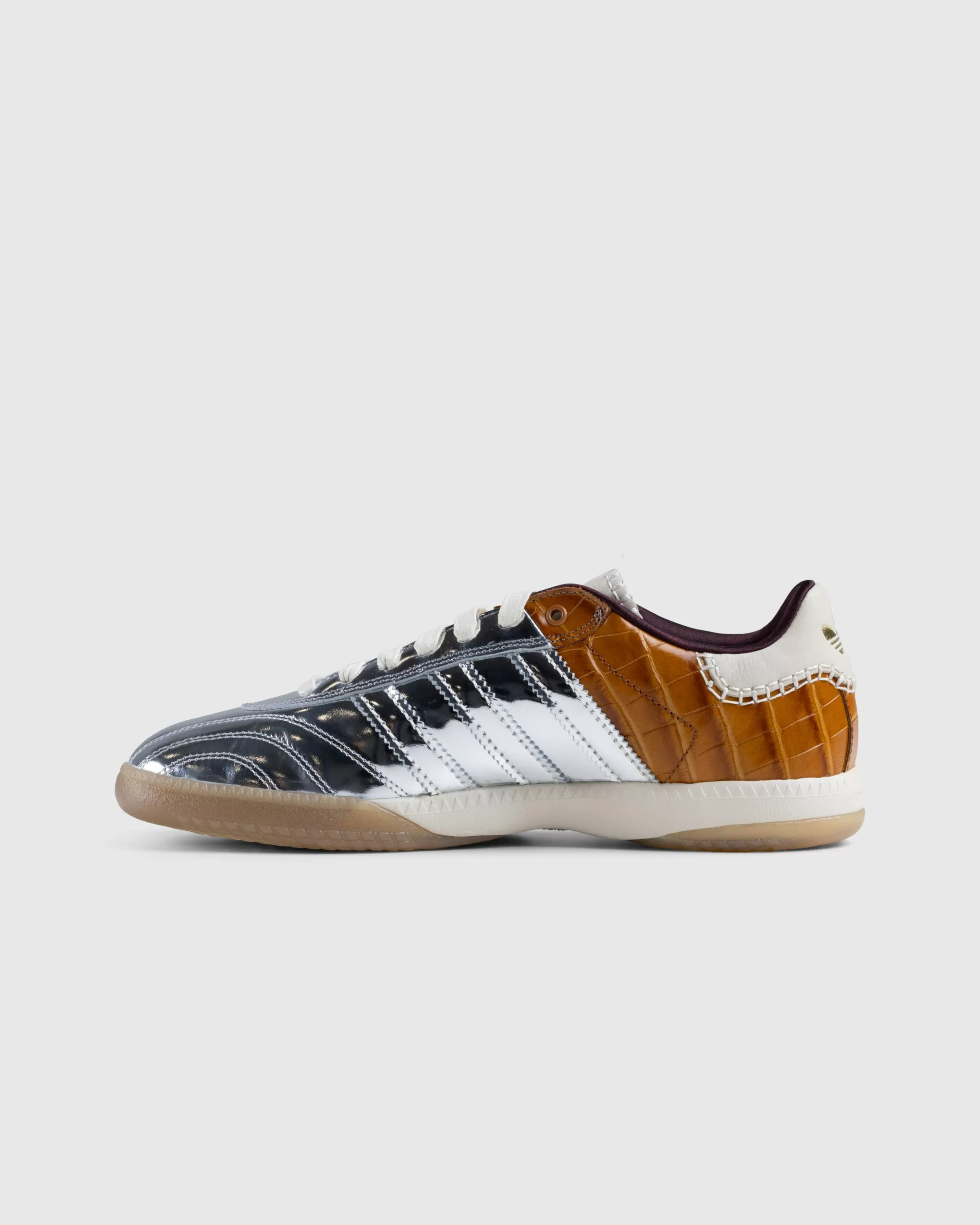 New adidas Samba Metallic Silver/Brown/White silvmt/silvmt/easyel