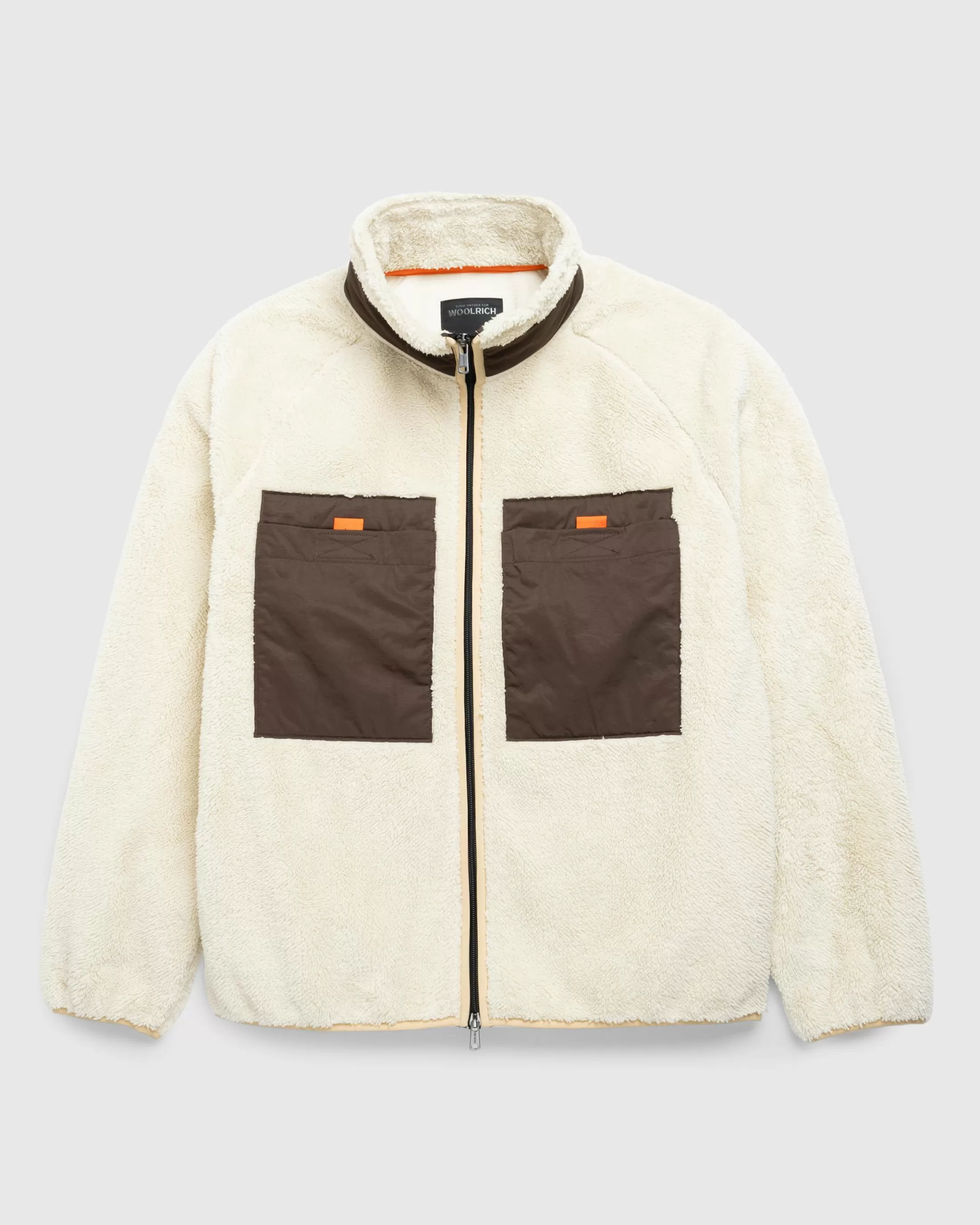 Flash Sale Woolrich Black Label Sherpa Full-Zip Jacket cream