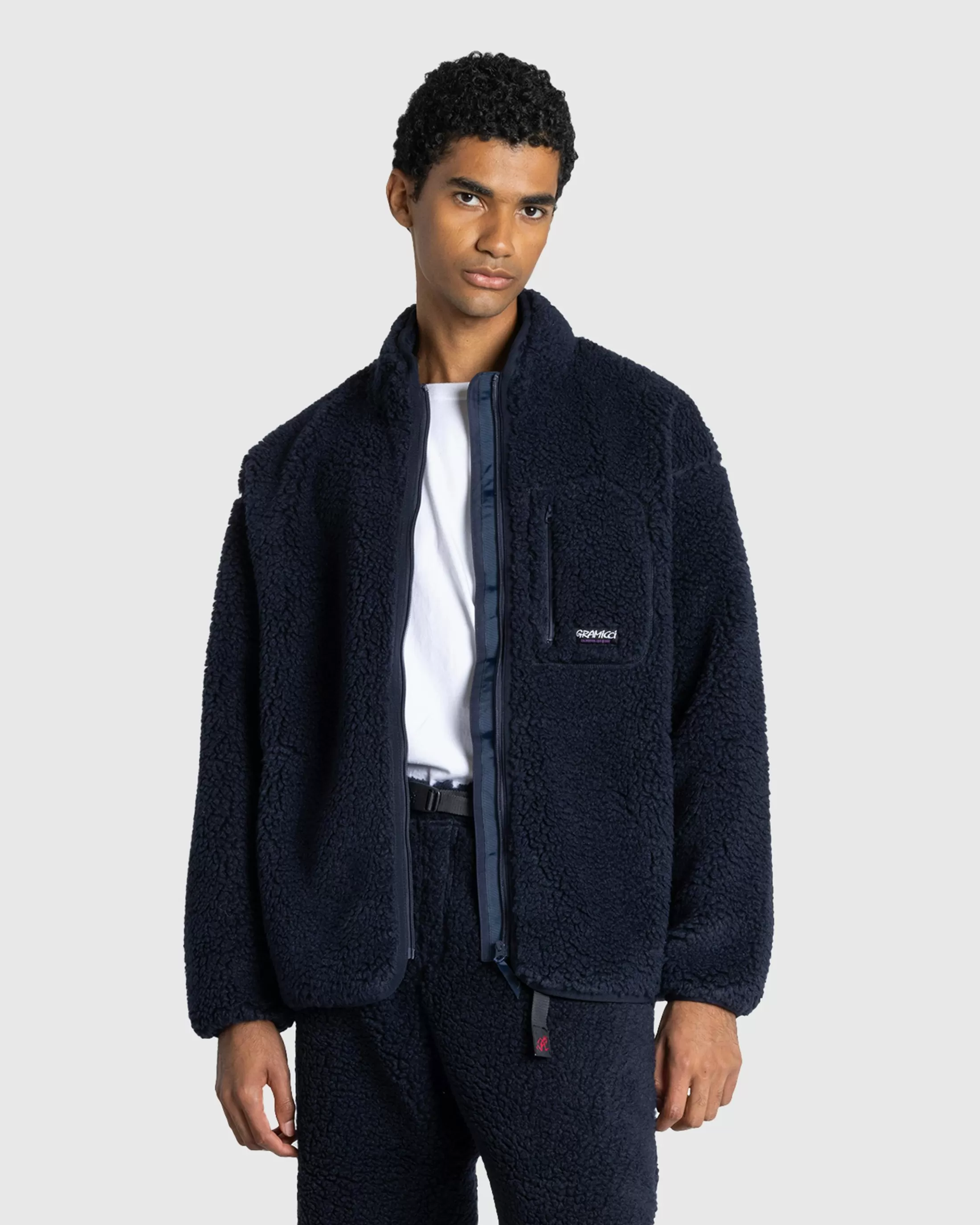 Fashion Gramicci Sherpa Jacket navy