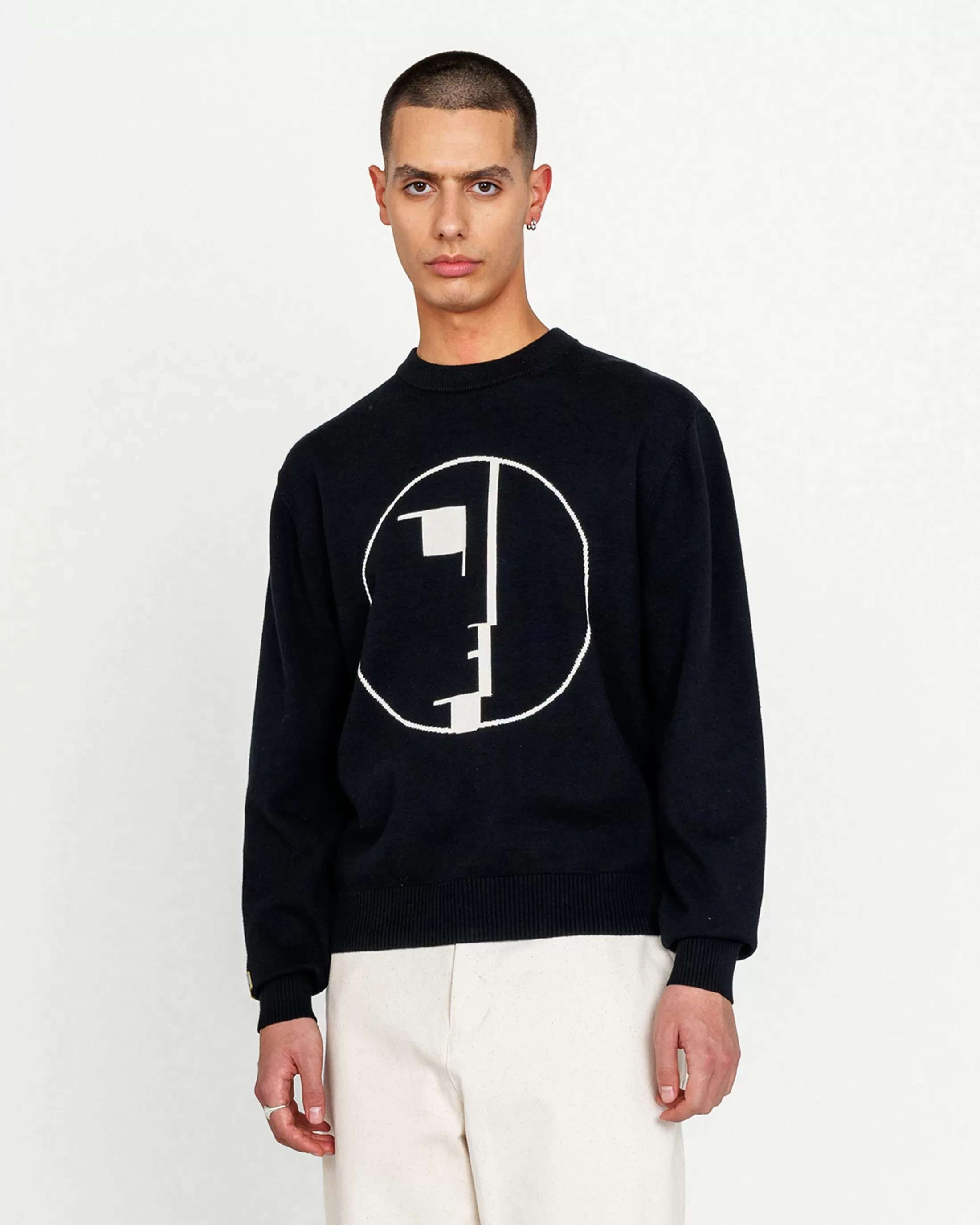 Fashion Highsnobiety Signet Knit Sweater black