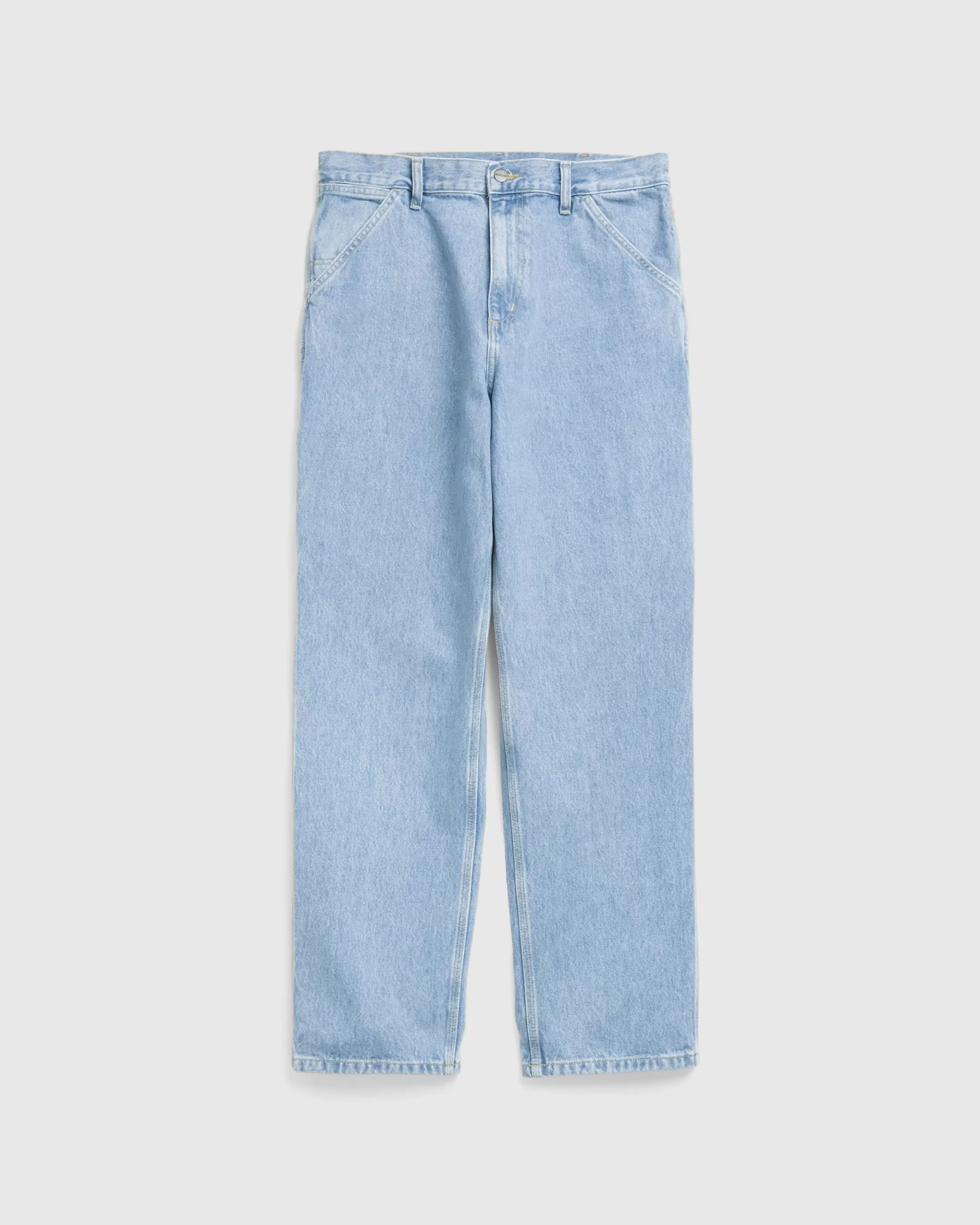 Sale Carhartt WIP Single Knee Pant Blue/Stone Bleached blue/stonebleached